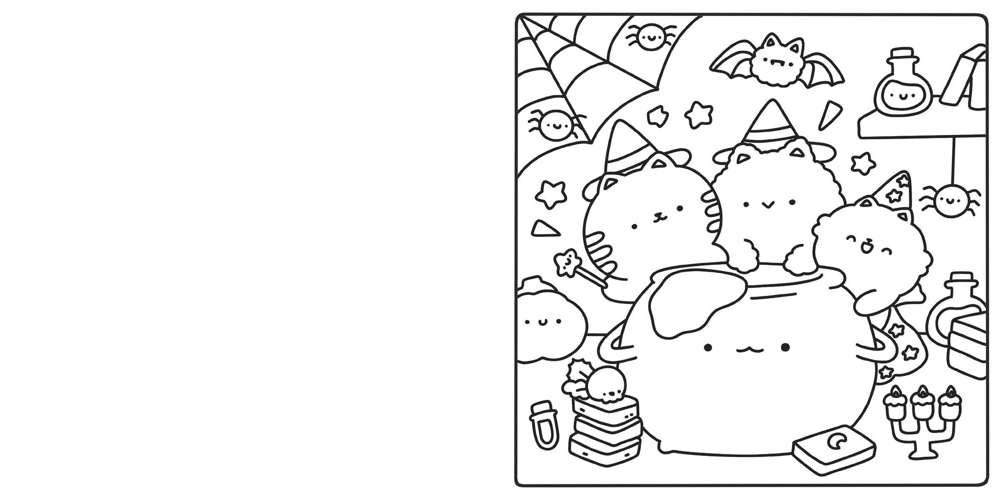Cute & Cozy Coloring: Spooky