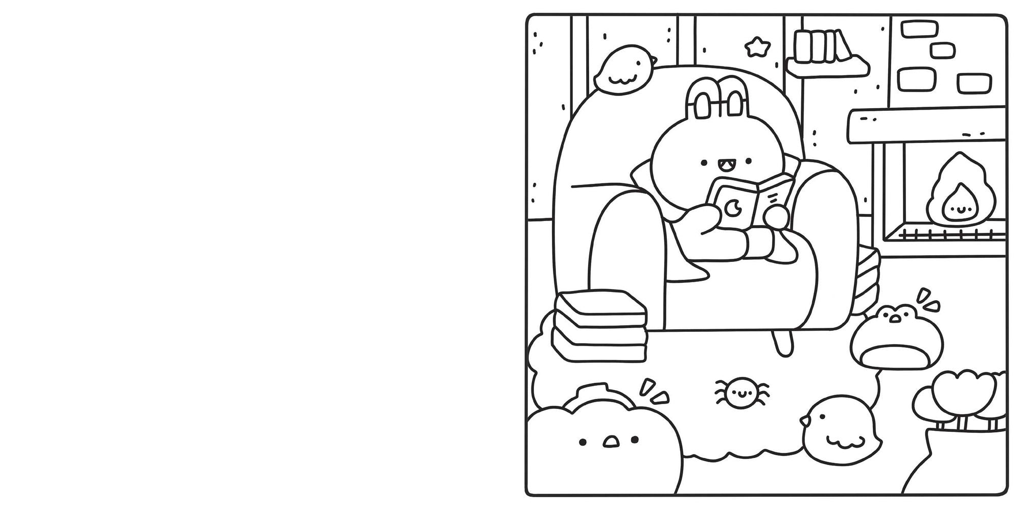 Cute & Cozy Coloring: Spooky