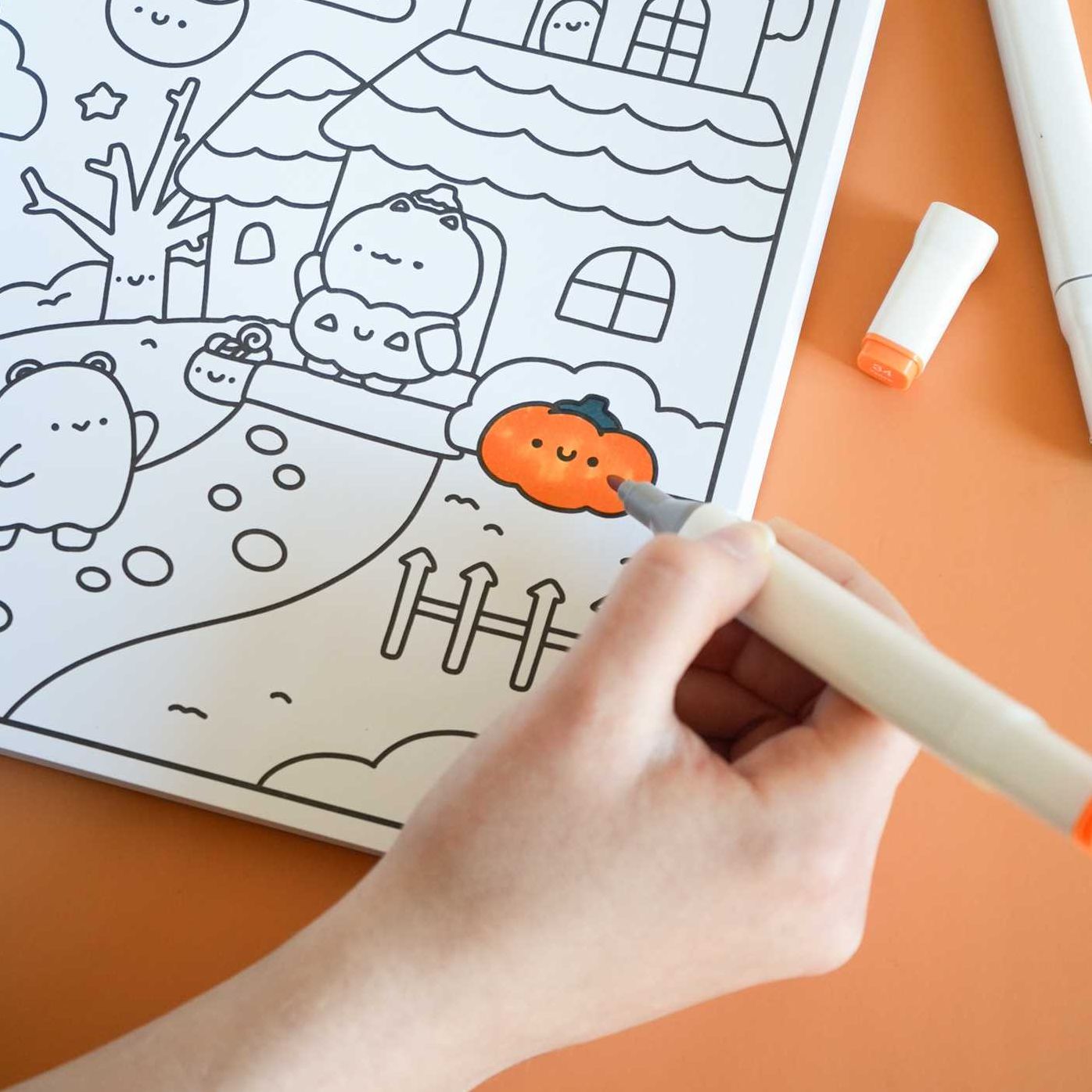 Cute & Cozy Coloring: Spooky