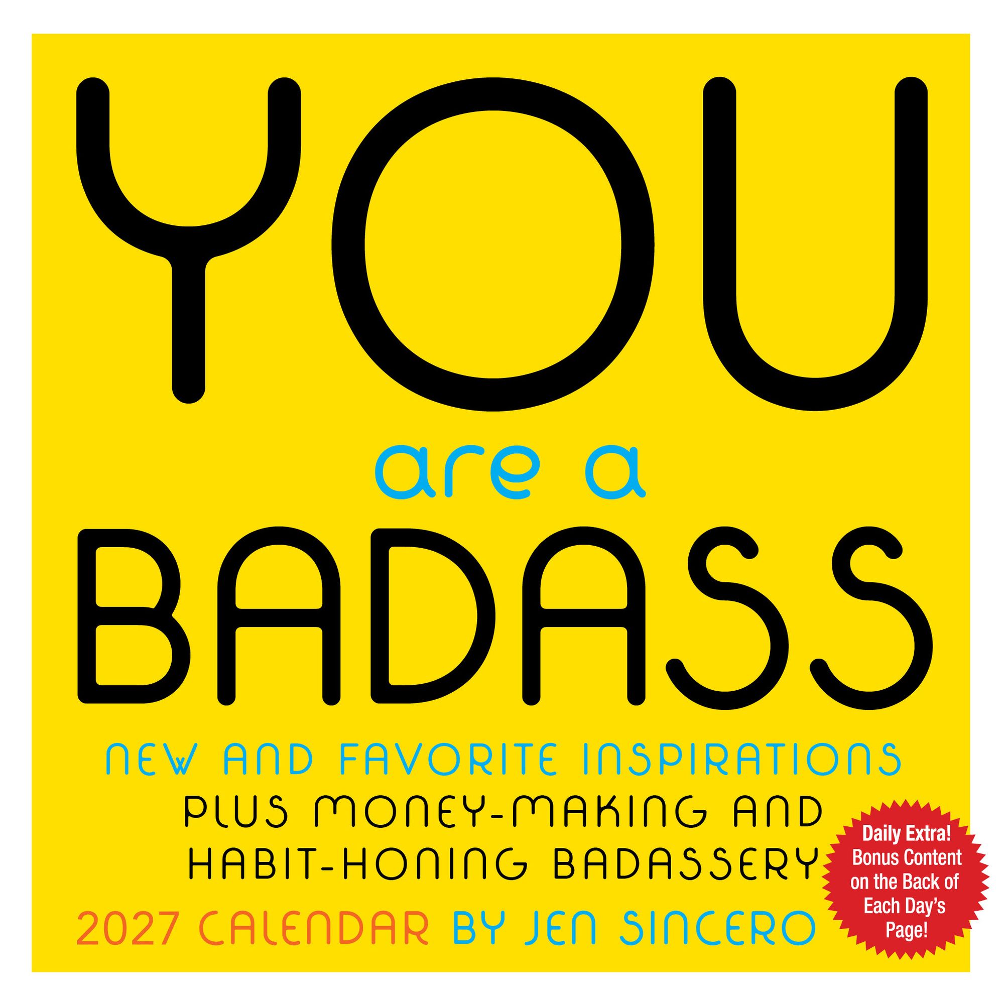 2027 You Are a Badass Day-to-Day Calendar