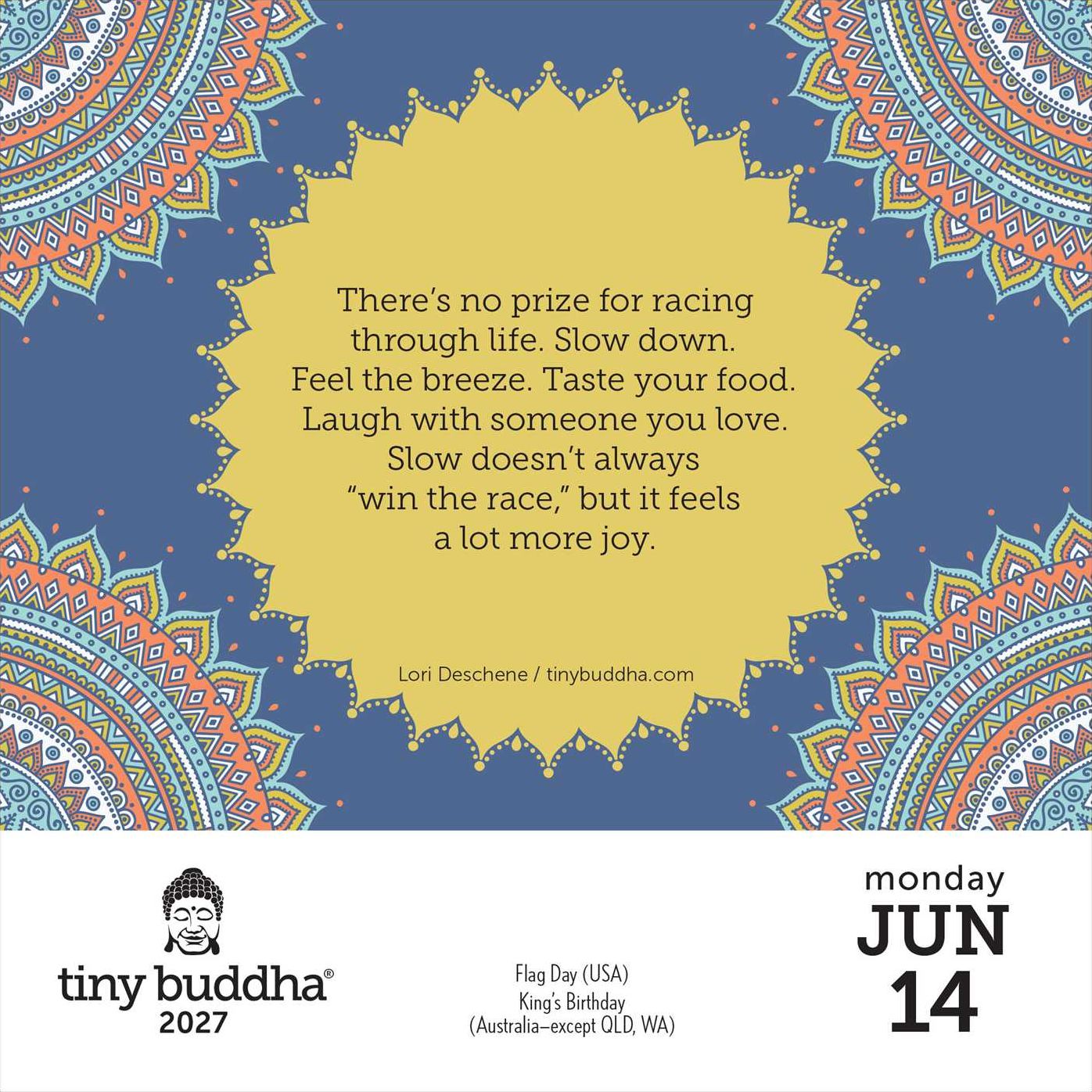 2027 Tiny Buddha Day-to-Day Calendar