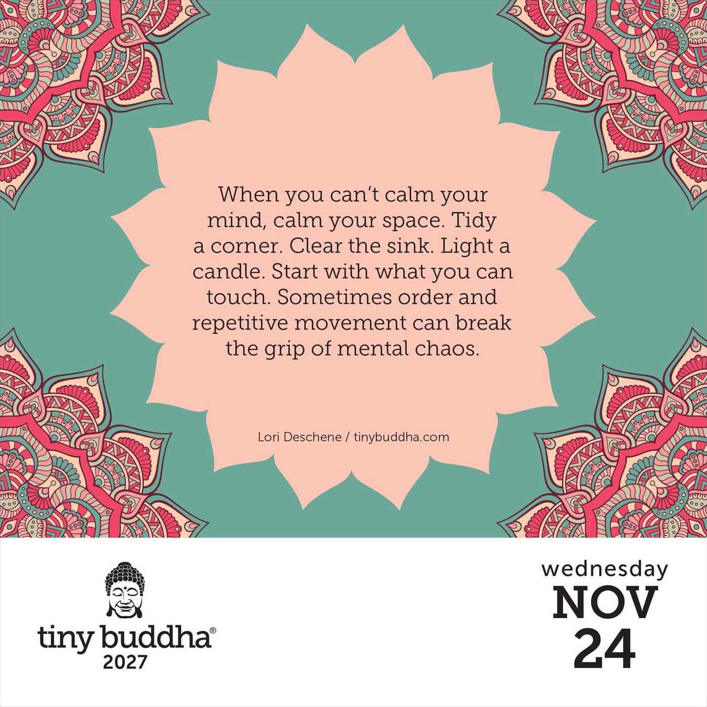 2027 Tiny Buddha Day-to-Day Calendar
