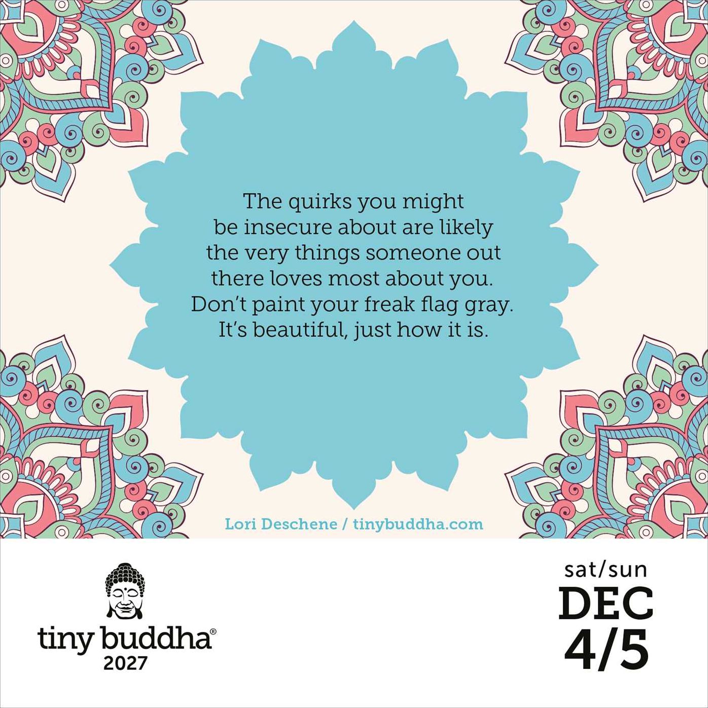 2027 Tiny Buddha Day-to-Day Calendar