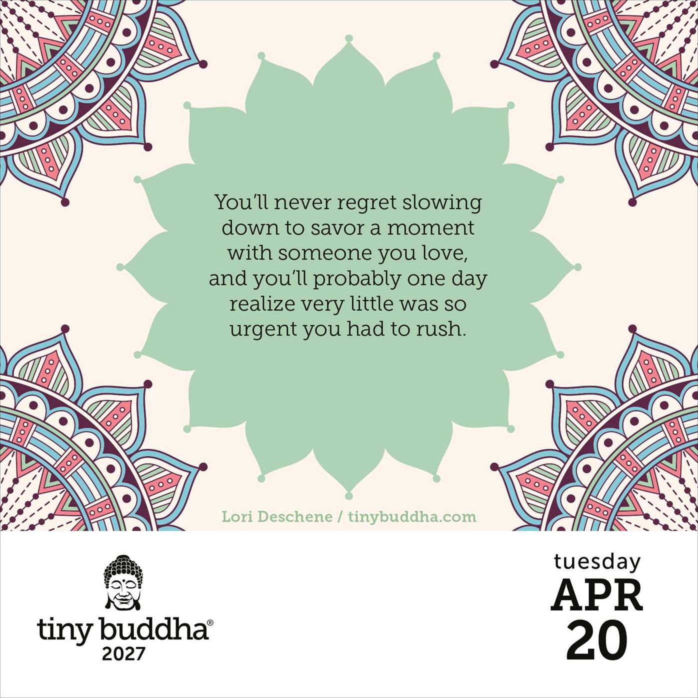 2027 Tiny Buddha Day-to-Day Calendar