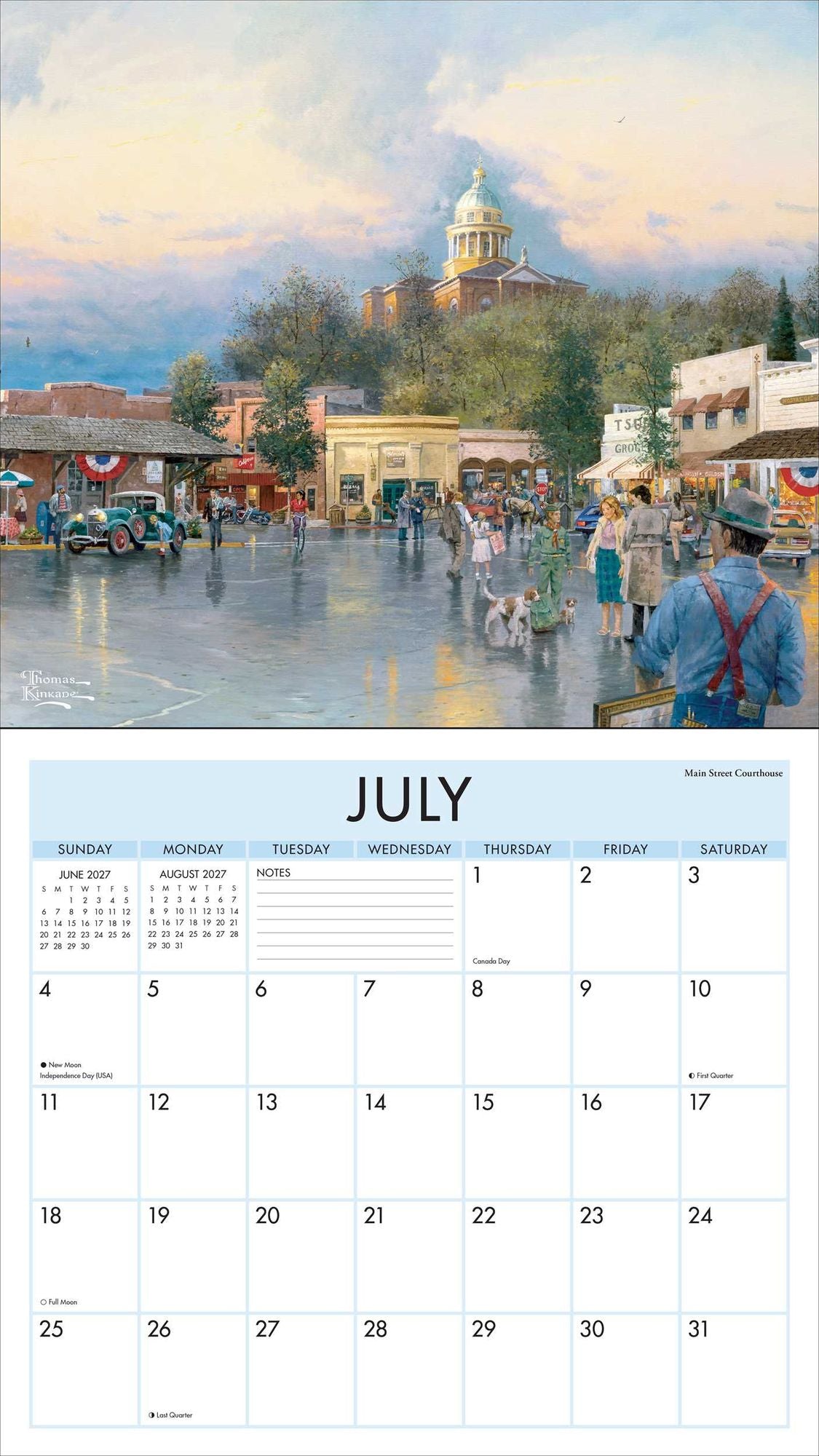 2027 Thomas Kinkade Studios Deluxe Wall Calendar