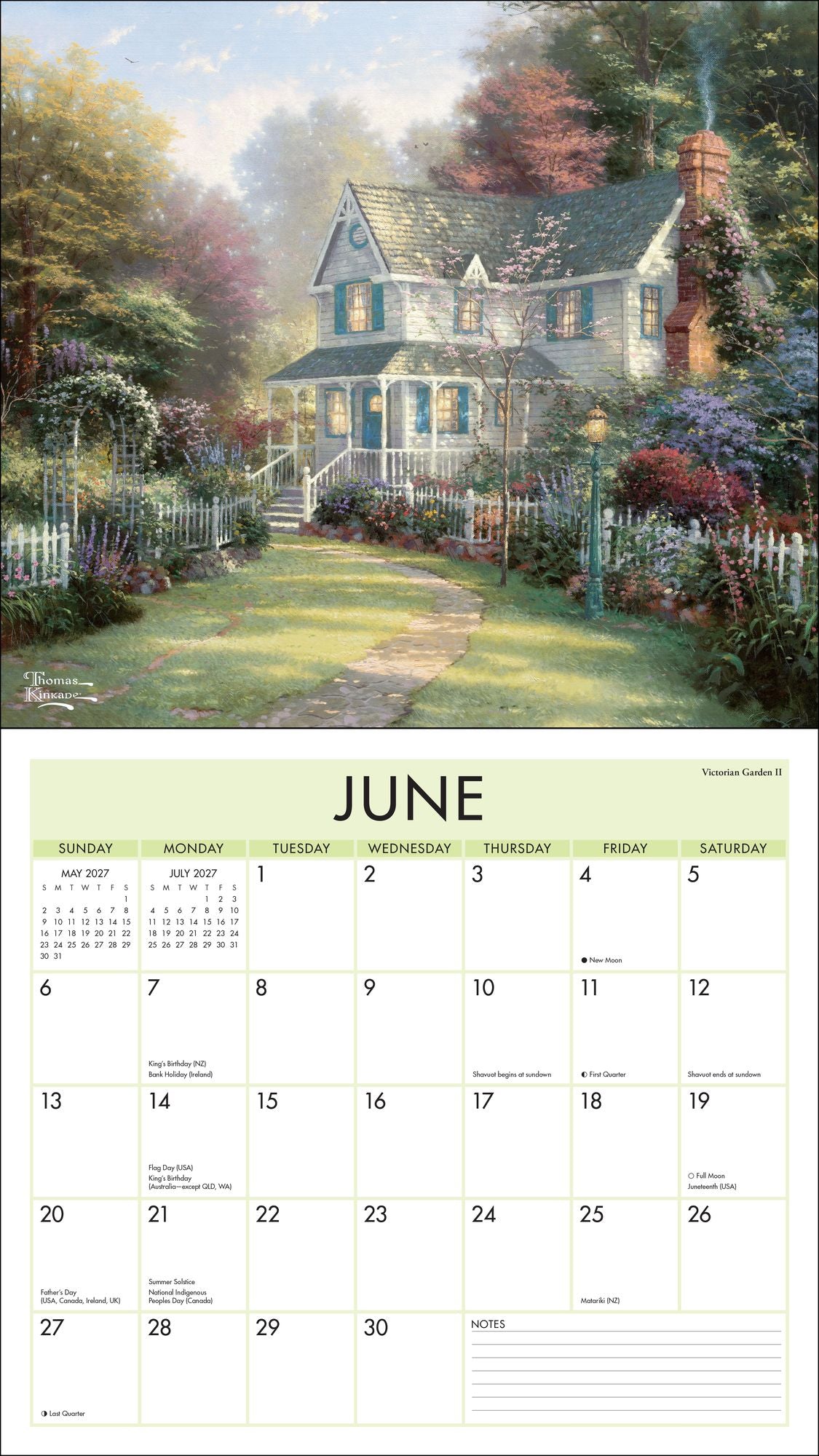 2027 Thomas Kinkade Studios Deluxe Wall Calendar