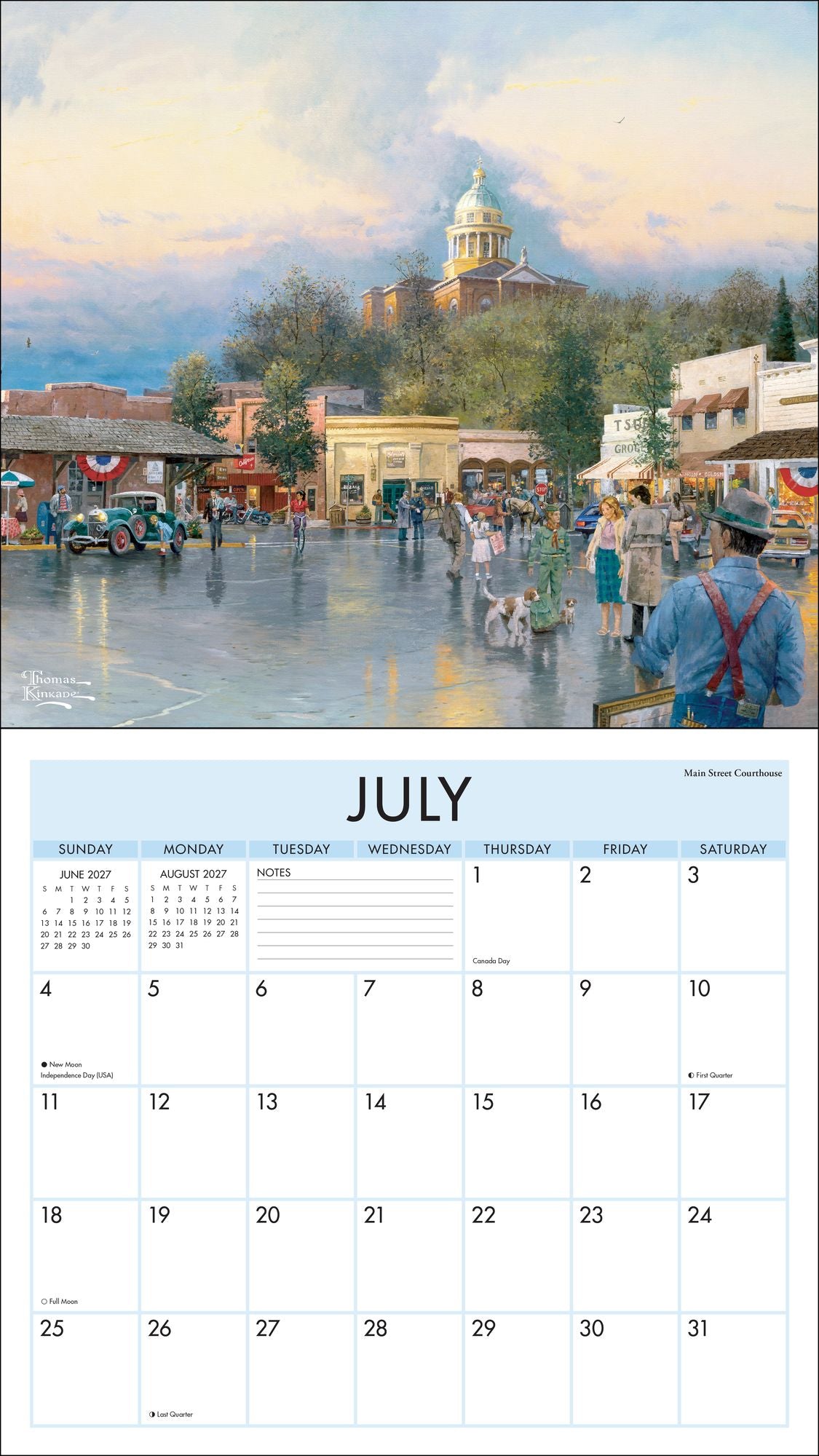 2027 Thomas Kinkade Studios Deluxe Wall Calendar