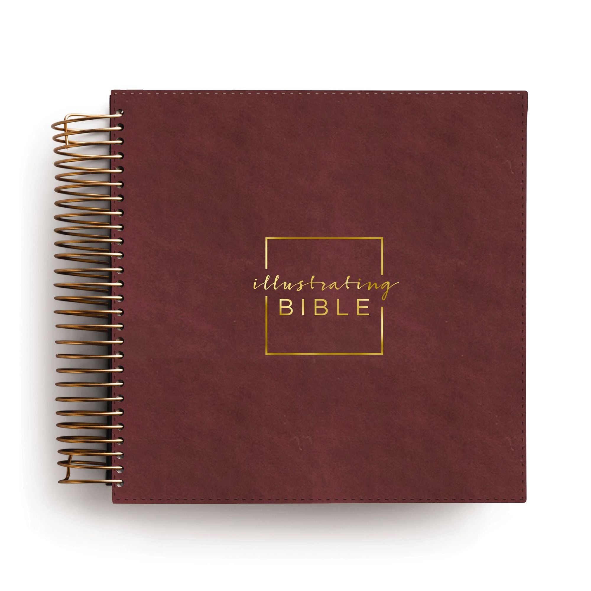 CSB, Spiral-bound Illustrating Bible, Leathersoft Spiral, Cranberry: Draw, Write, and Reflect Your Way Through Scripture