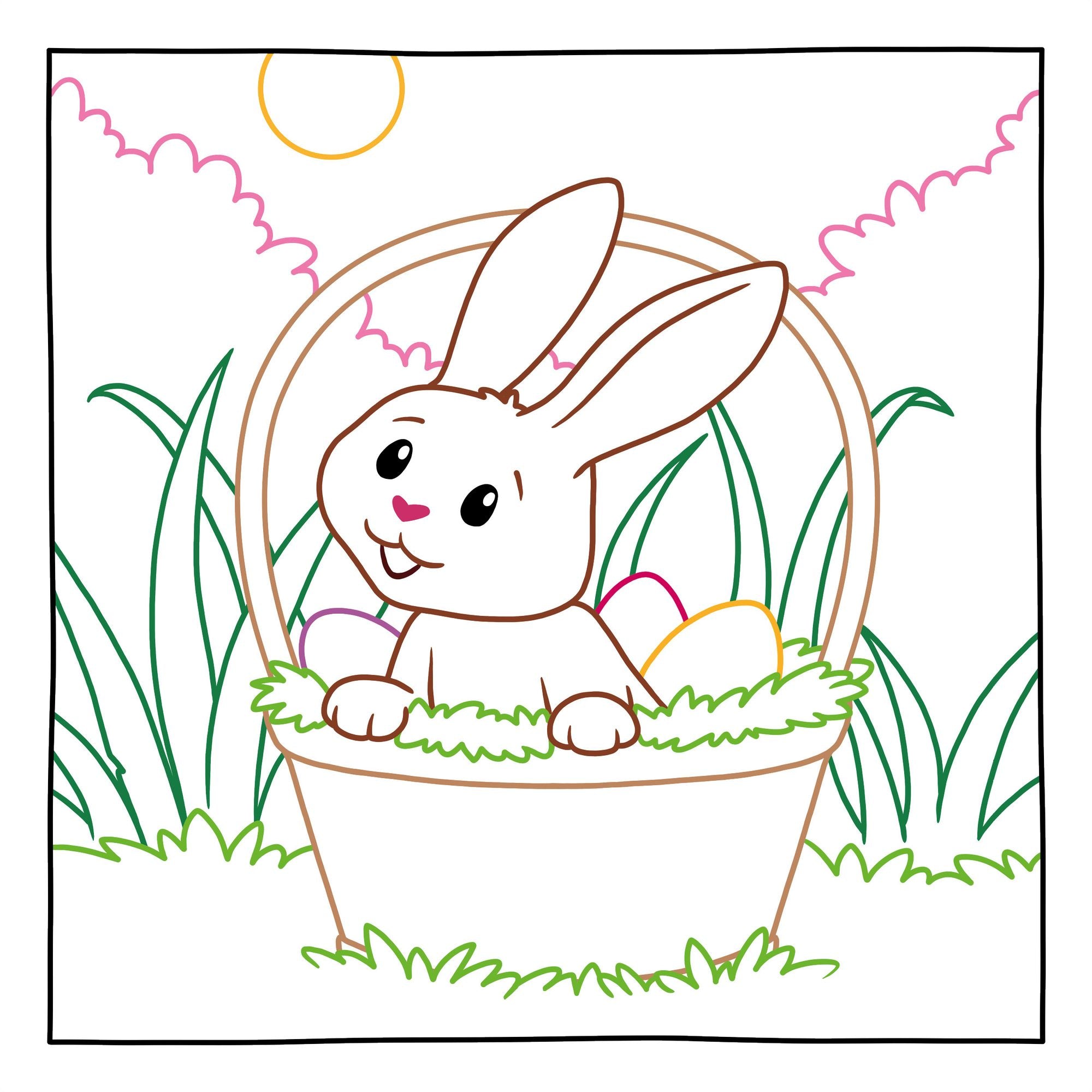 Magic Paper Coloring Book: Easter Bunny and Friends: Discover Hidden Patterns and Images!