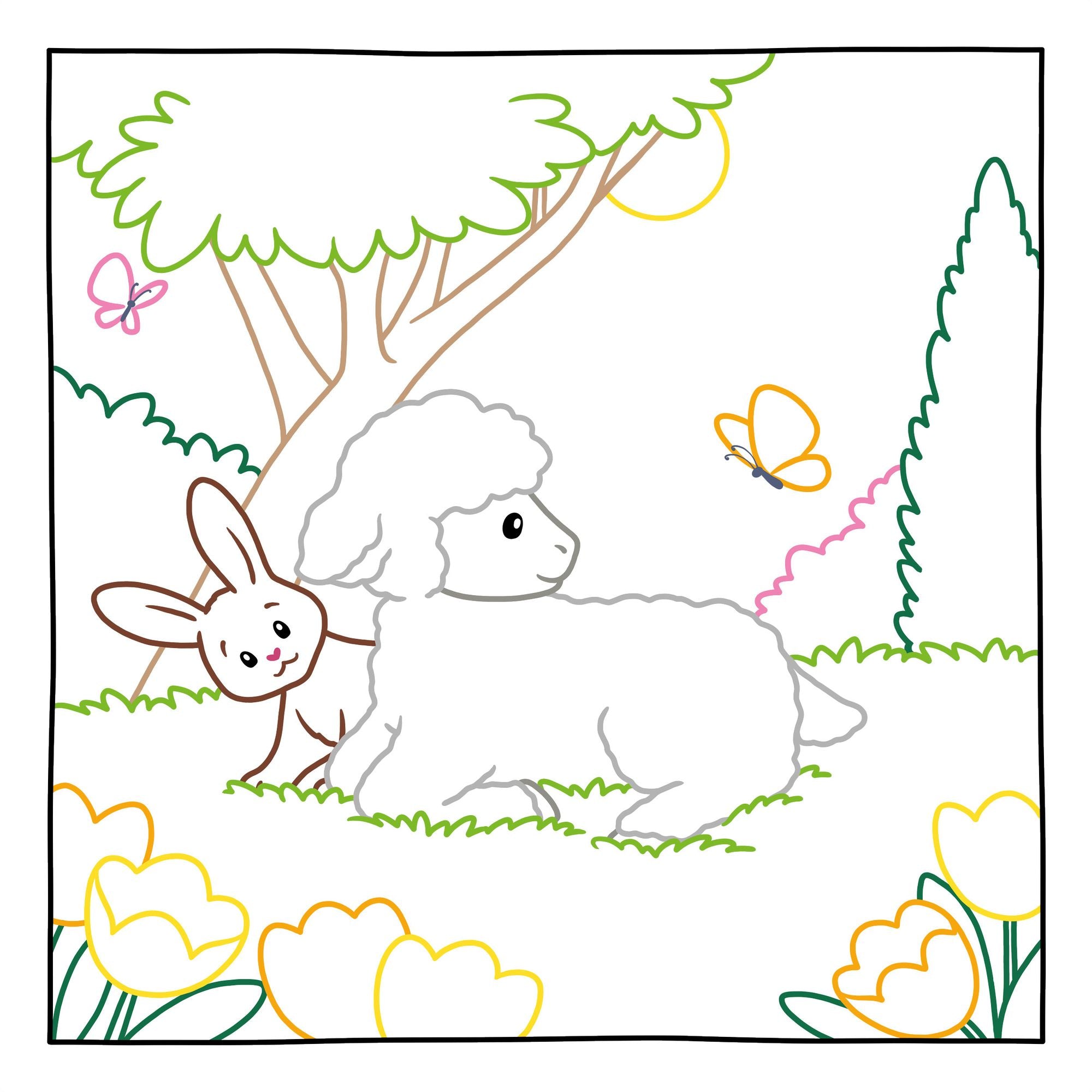 Magic Paper Coloring Book: Easter Bunny and Friends: Discover Hidden Patterns and Images!