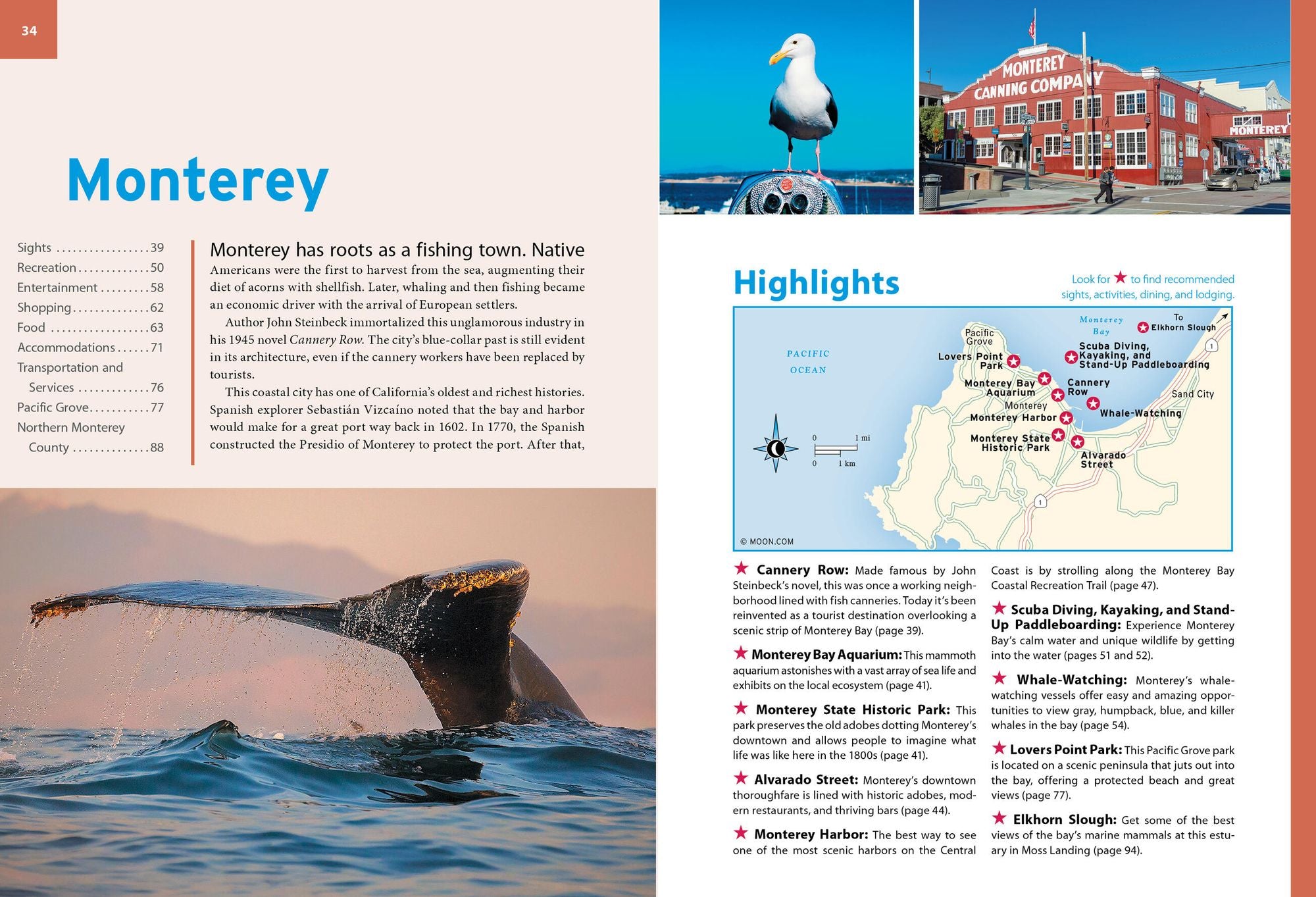 Moon Monterey & Carmel: With Santa Cruz & Big Sur: Coastal Getaways, Scenic Drives, Hiking & Kayaking