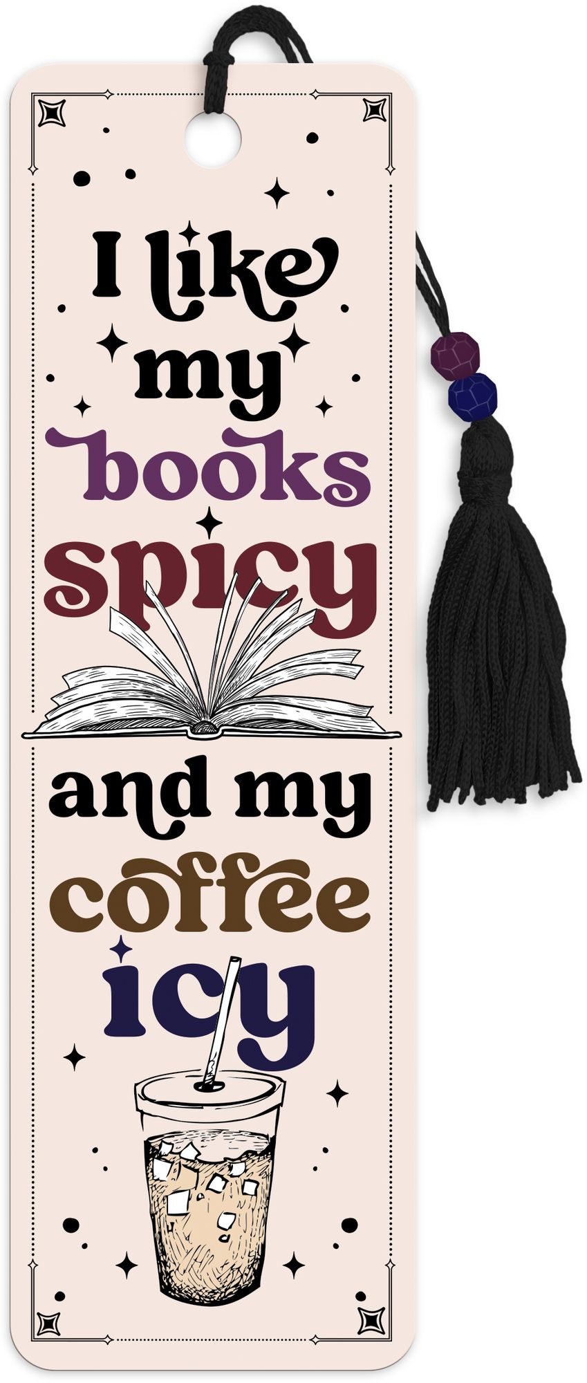 Spicy Books & Iced Coffee - BN Premier Bookmark