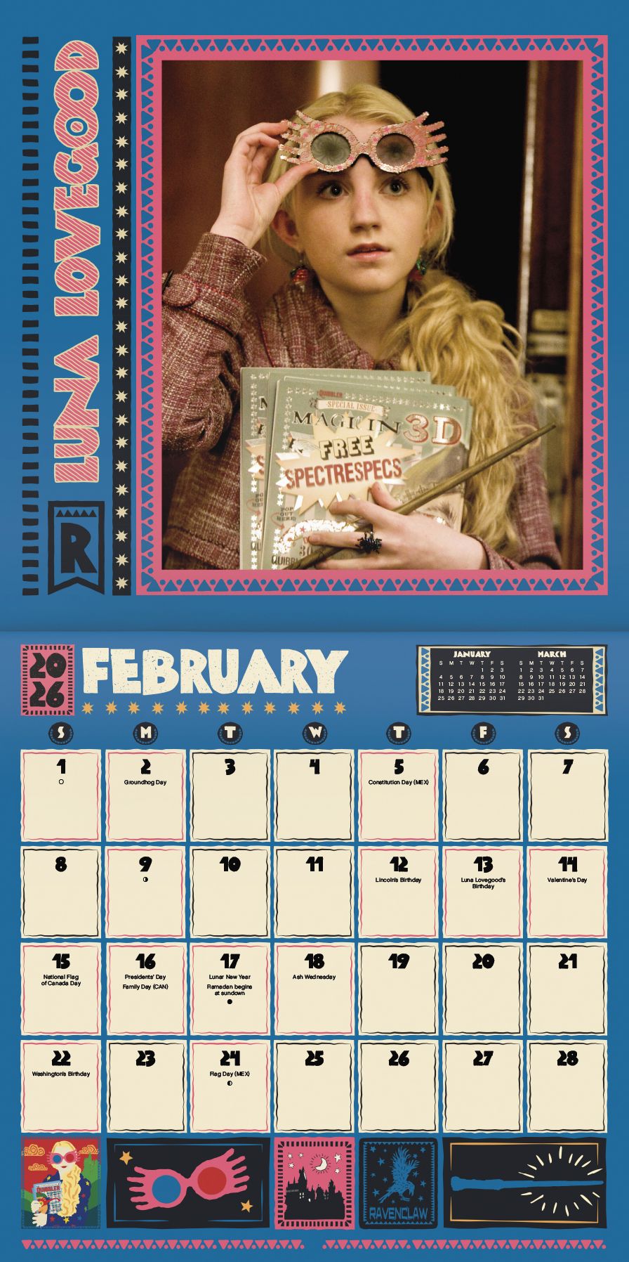2026 Harry Potter Wall Calendar