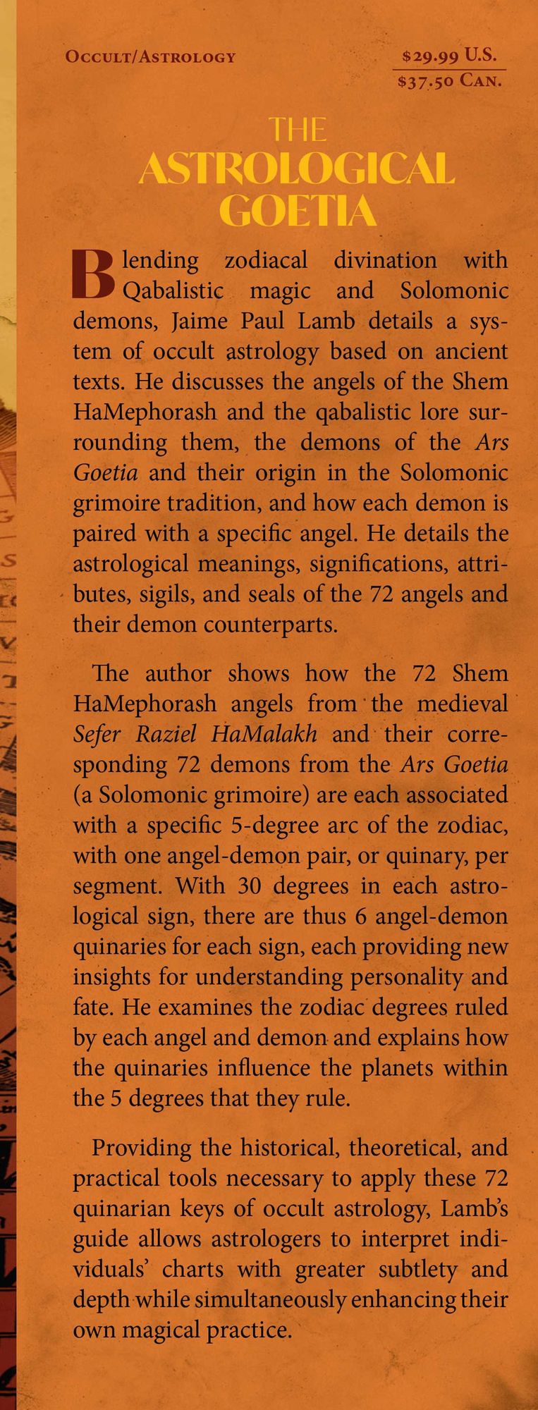 The Astrological Goetia: The 72 Keys to Angelic and Demonic Astrology