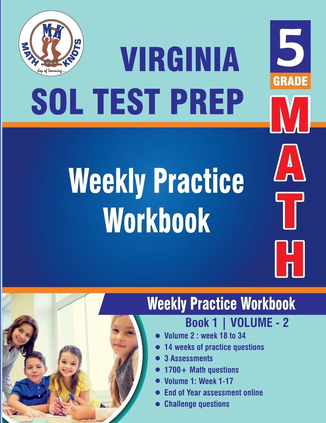 5th Grade Math: Virginia Standards of Learning (SOL) : Weekly Practice Workbook Volume 2: