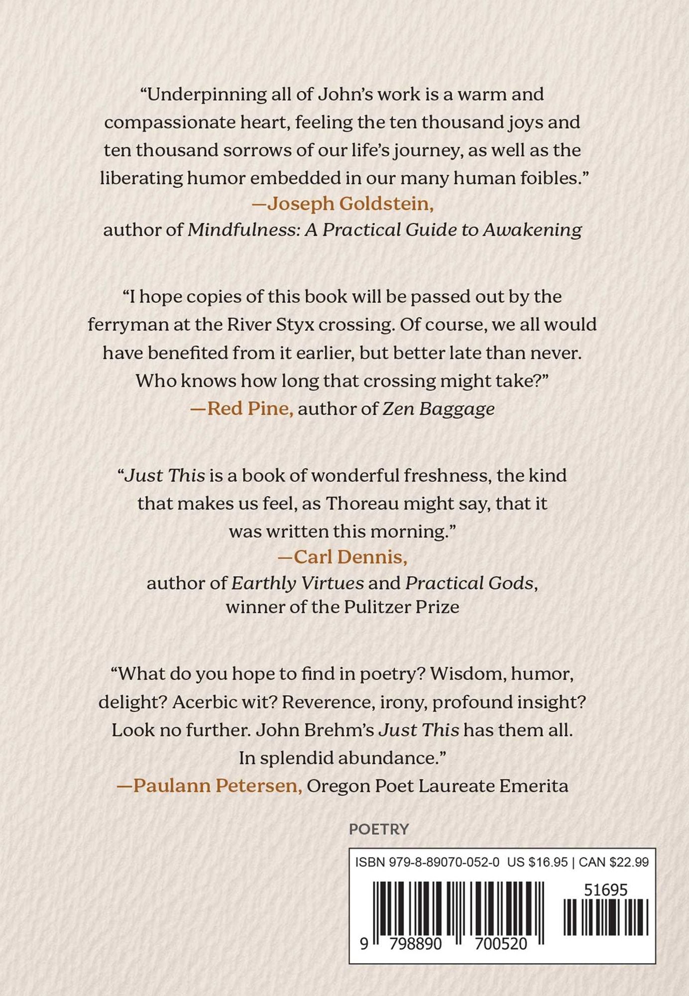 Just This: New and Selected Poems
