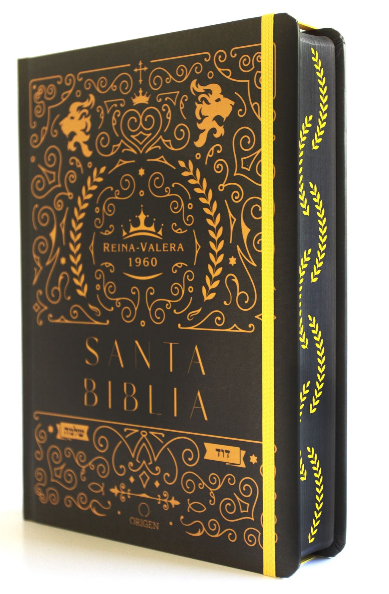 Biblia de apuntes RVR 1960 TD, Negro y oro (Edición cantos pintados) / Spanish Journaling Bible RVR 1960 HC Black and Gold