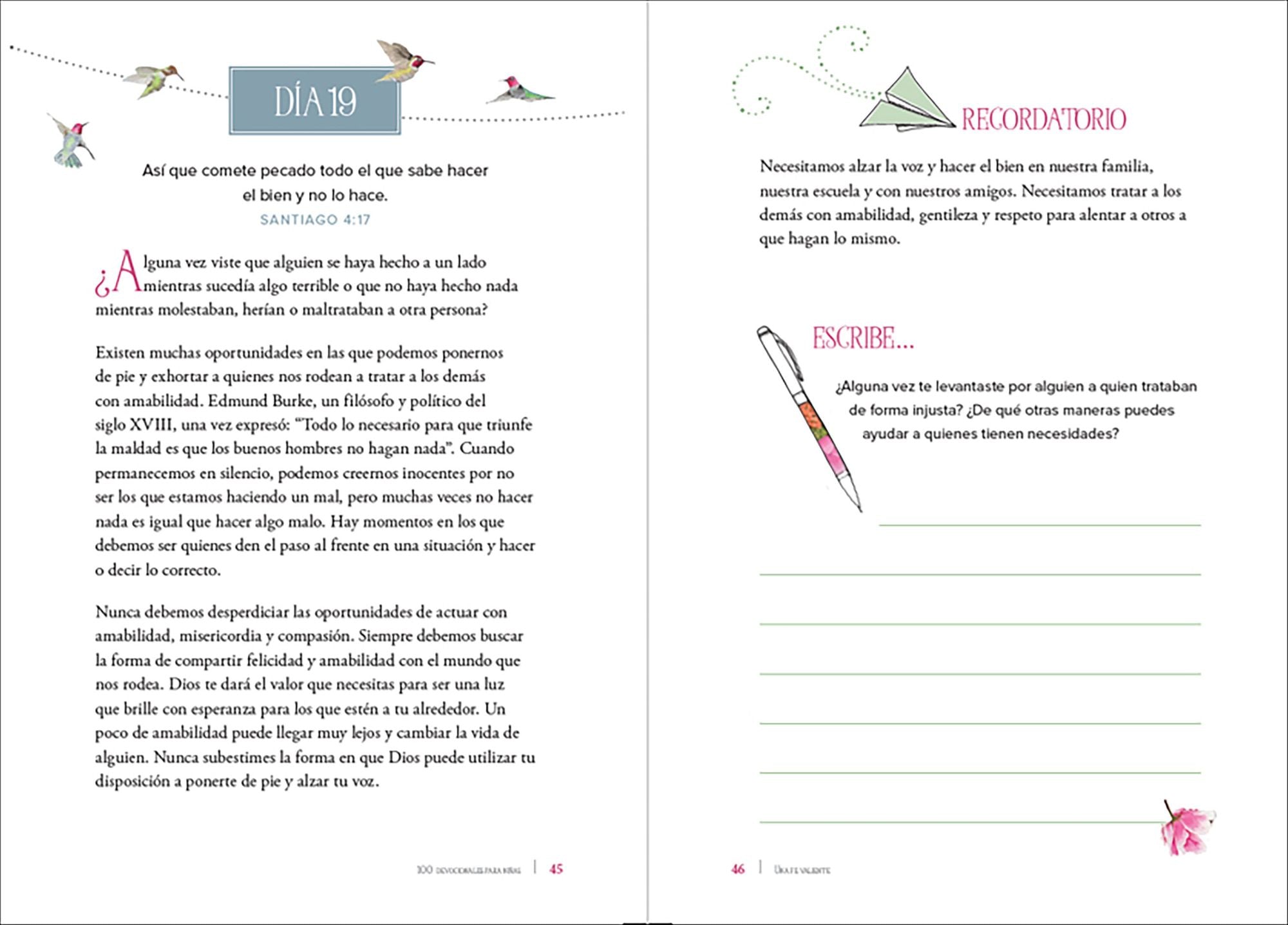 Una fe valiente: 100 devocionales para niñas / Fearless Faith: 100 Devotions for Girls