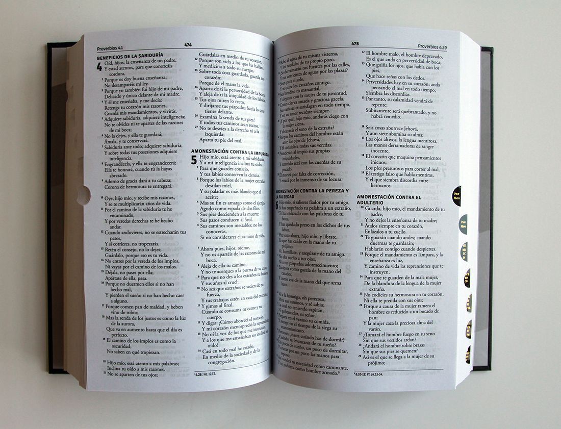Biblia RVR 1960 para regalos y premios, Tapa Dura Negra / Spanish Bible RVR 1960 Gift and Award Bible HC Black