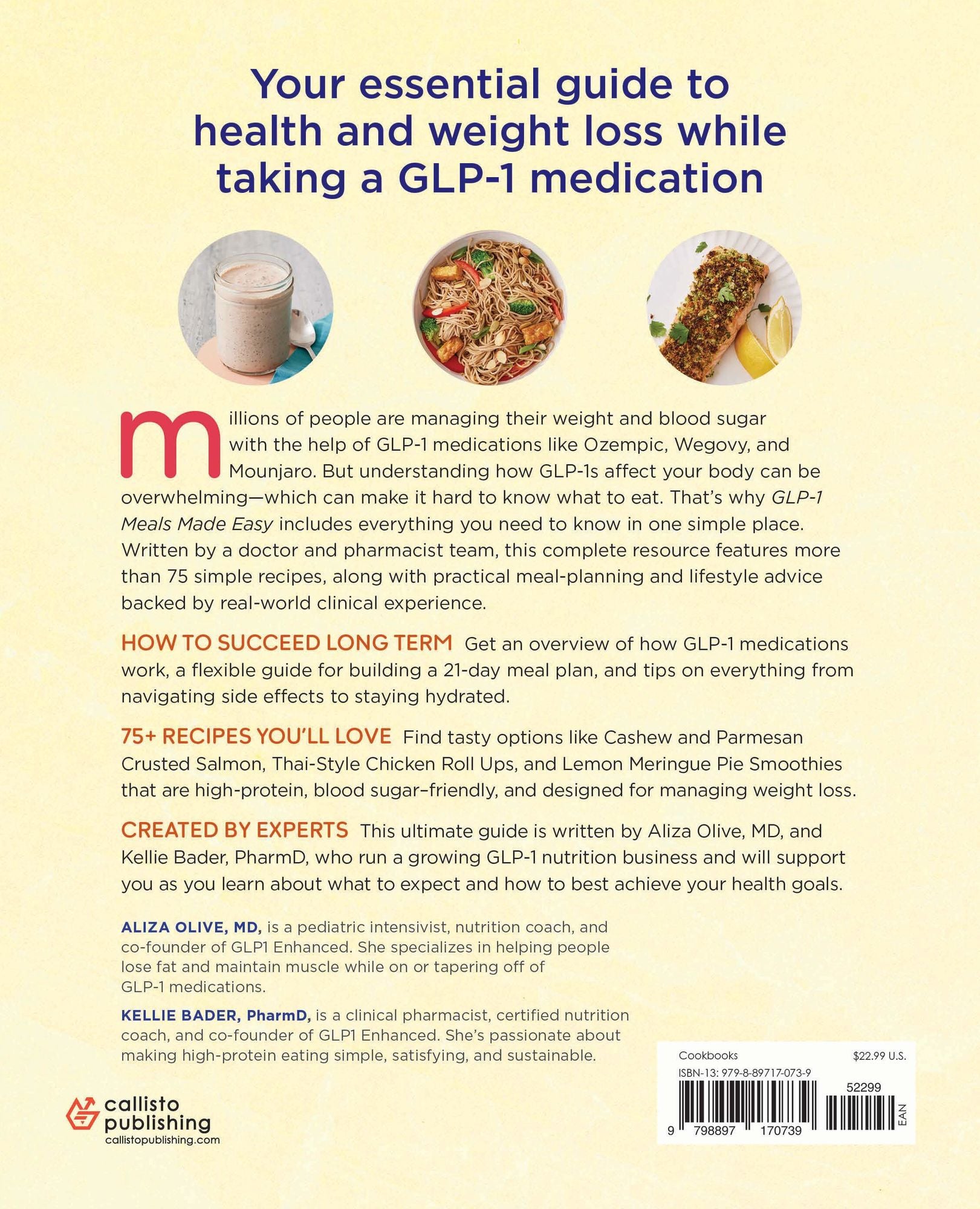 GLP-1 Meals Made Easy: 75+ Recipes and Nutrition Advice for Your Weight Loss Journey