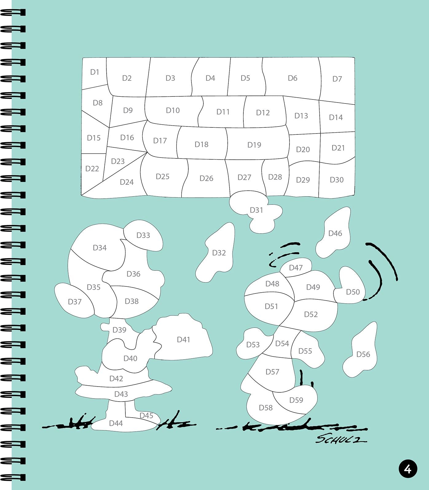 Sticker By Number Snoopy