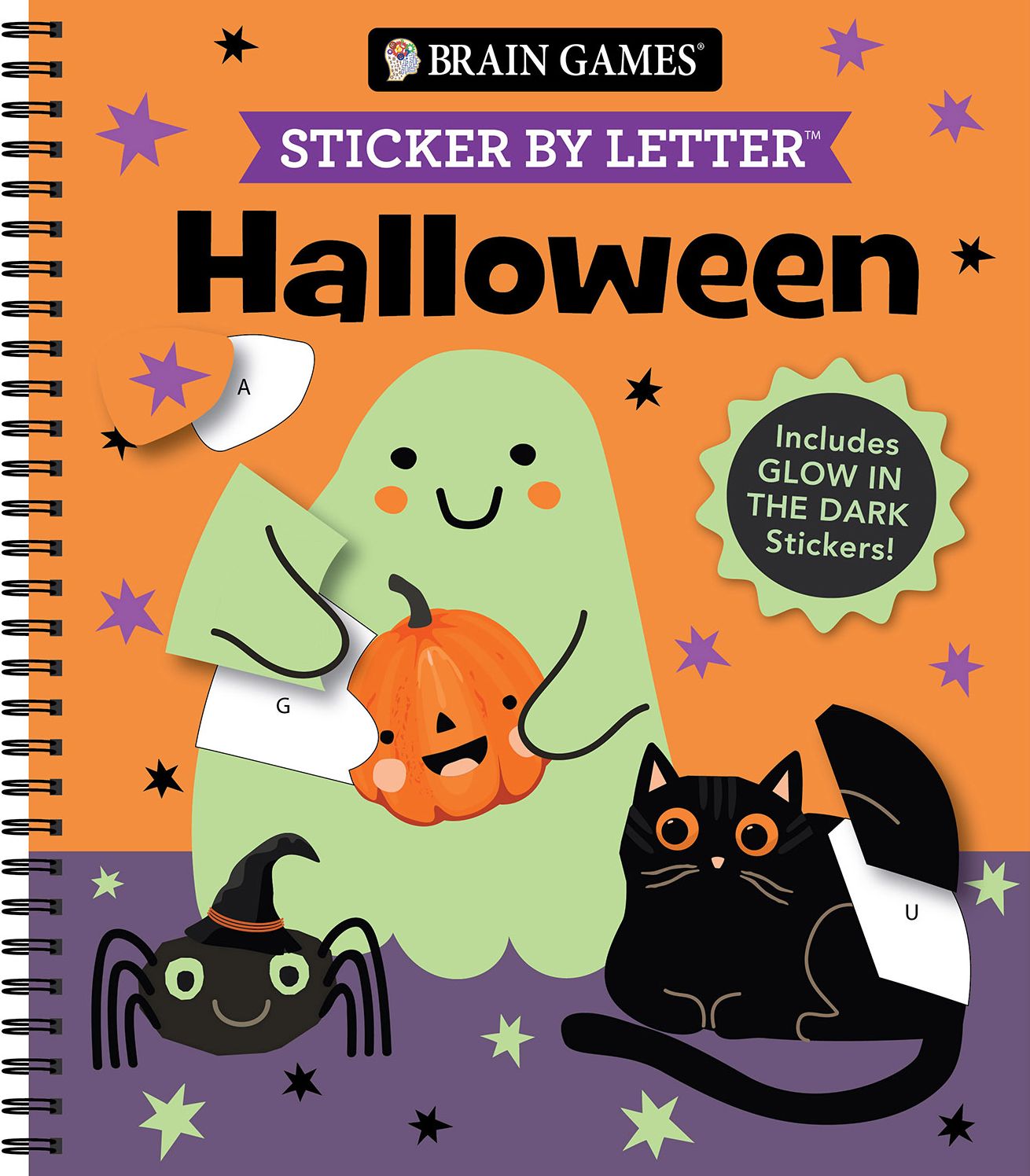 Sticker By Letter Halloween Glow in the Dark