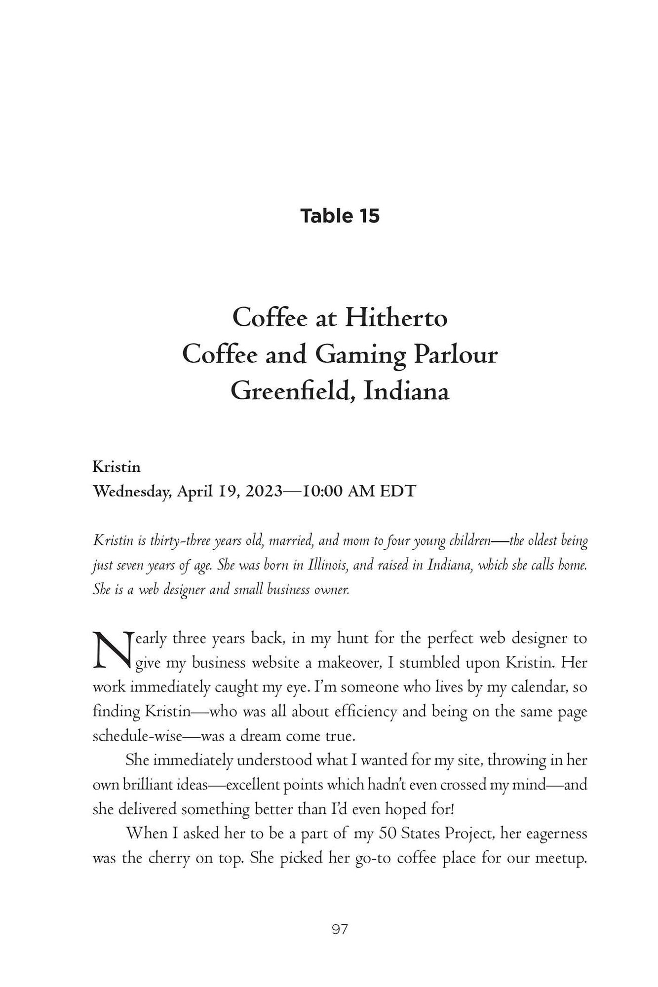 Table for 51: Lessons Learned from Sharing Meals Across America