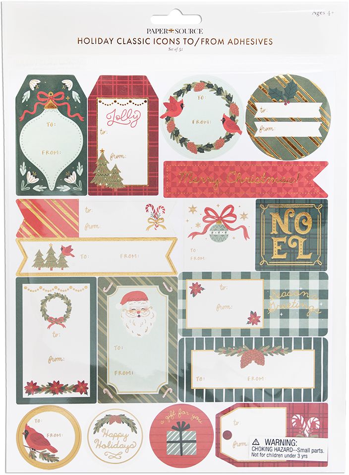 Holiday Classic Icons Adhesive Tags