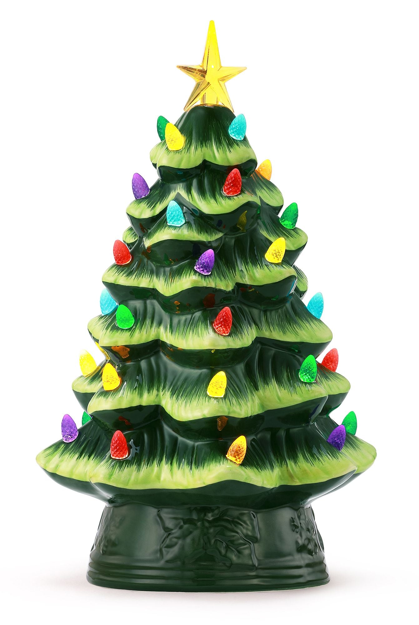 Nostalgic Ceramic Christmas Tree Light 12"