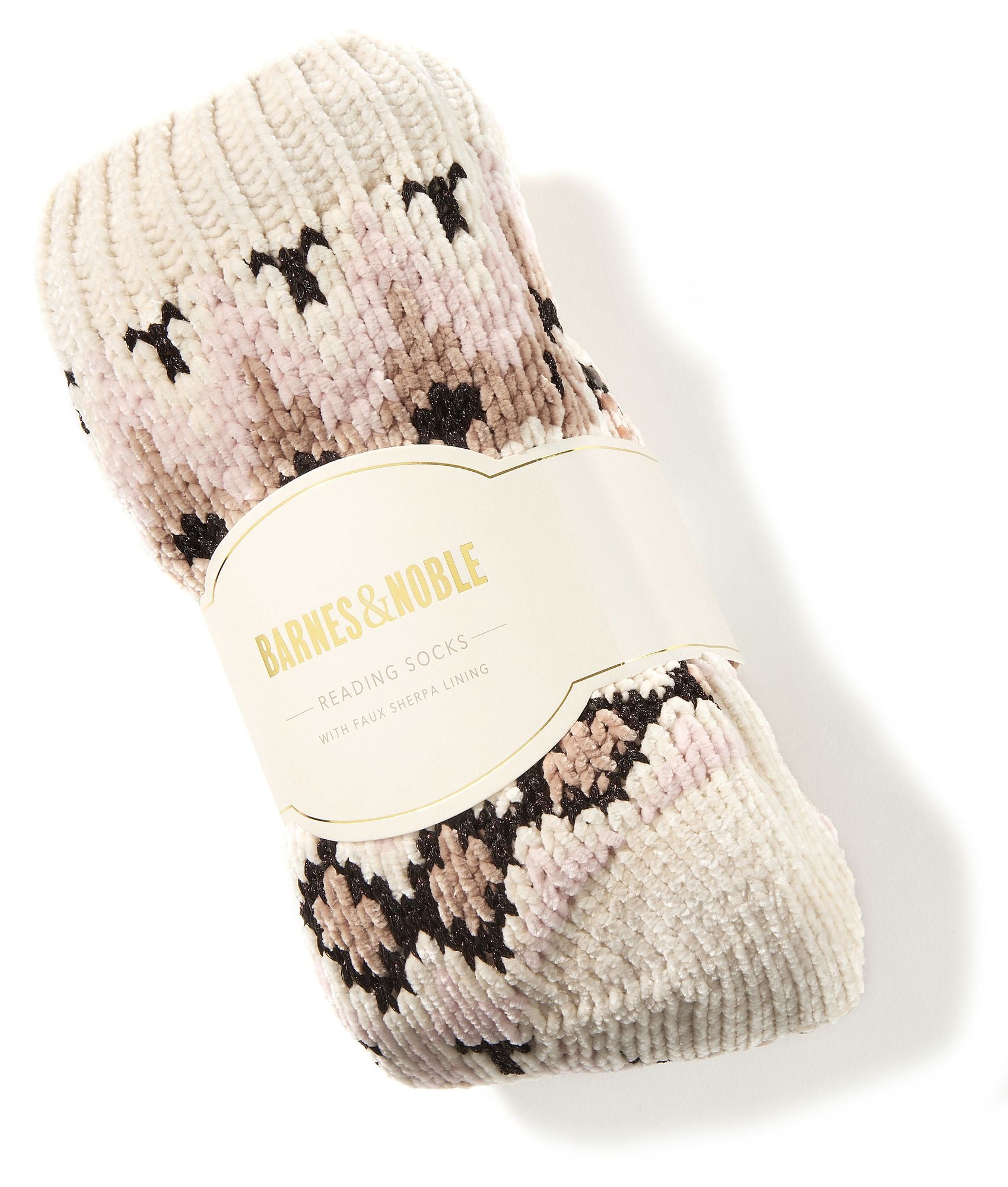 Fairisle Pink Reading Sock