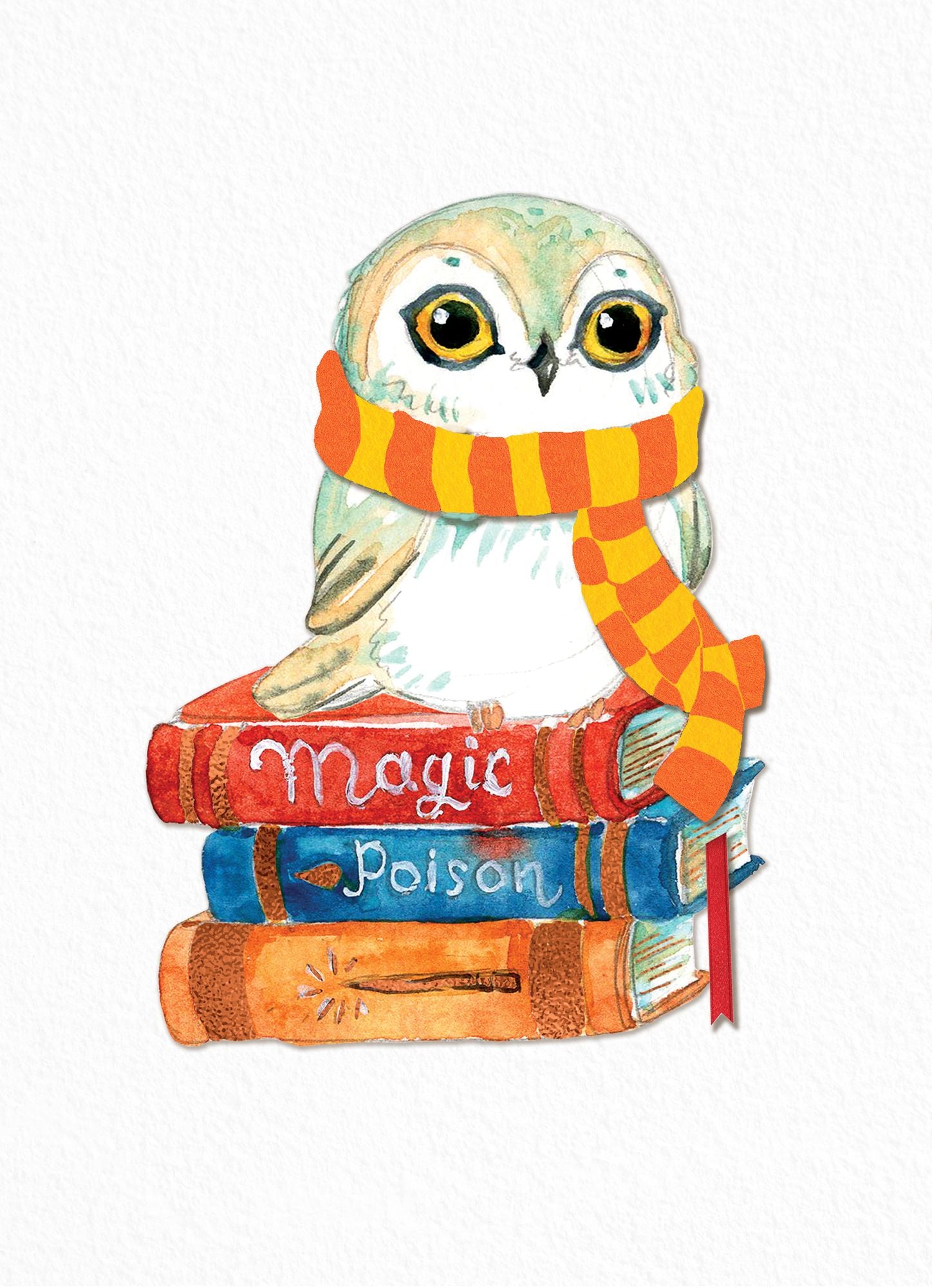 Halloween Greeting Card Magic Owl