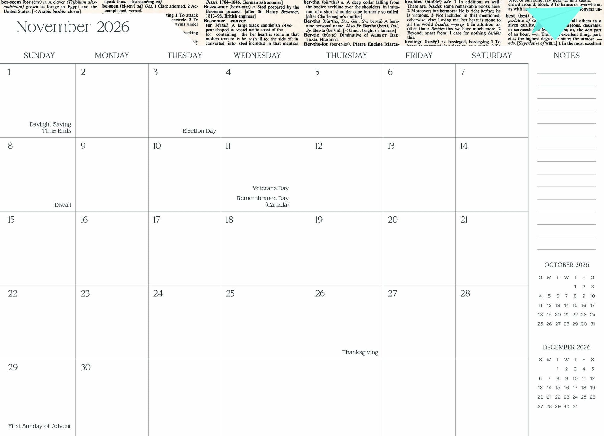 2026-2027 Super Pocket Planner Transformative