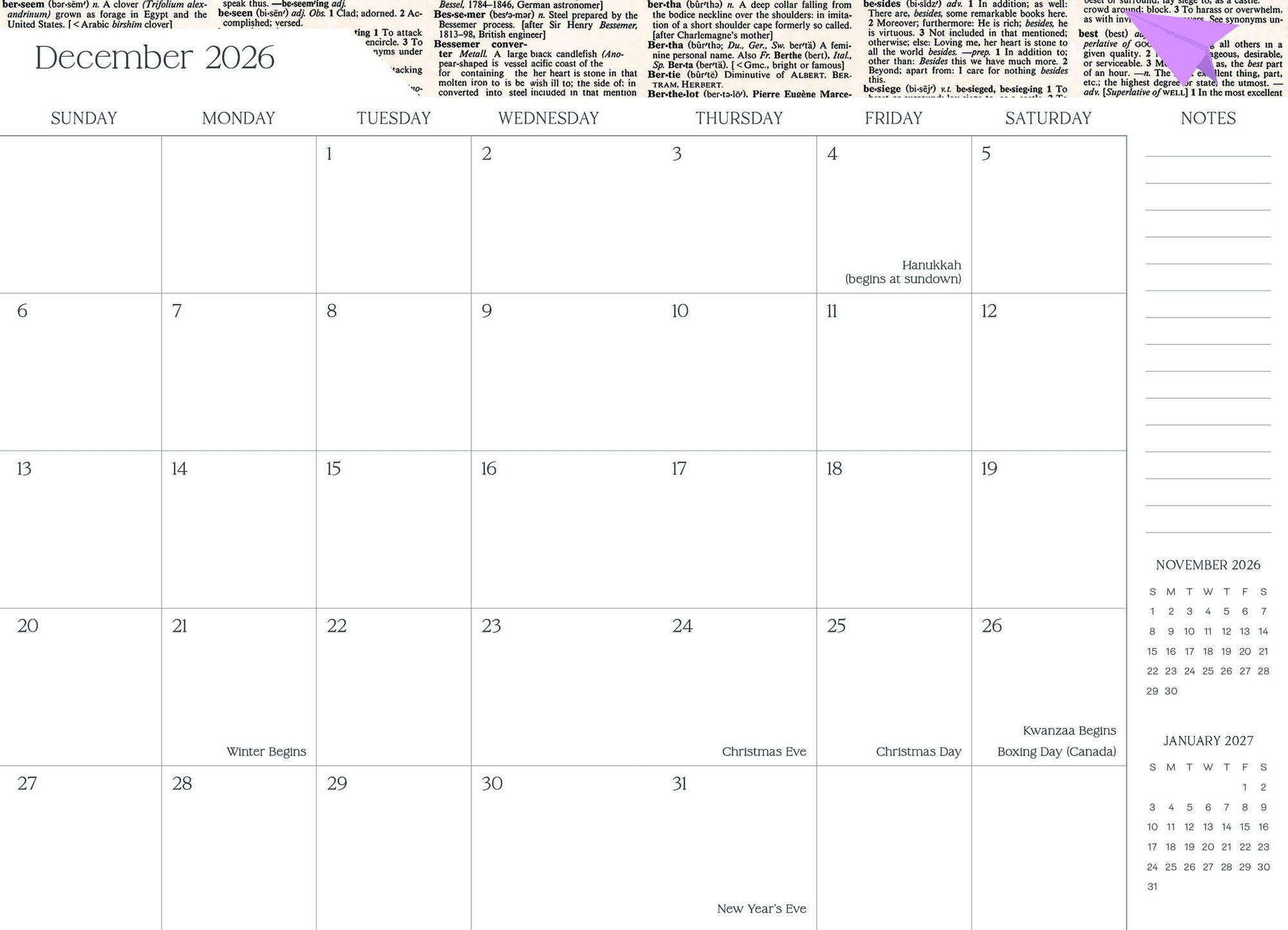 2026-2027 Super Pocket Planner Transformative