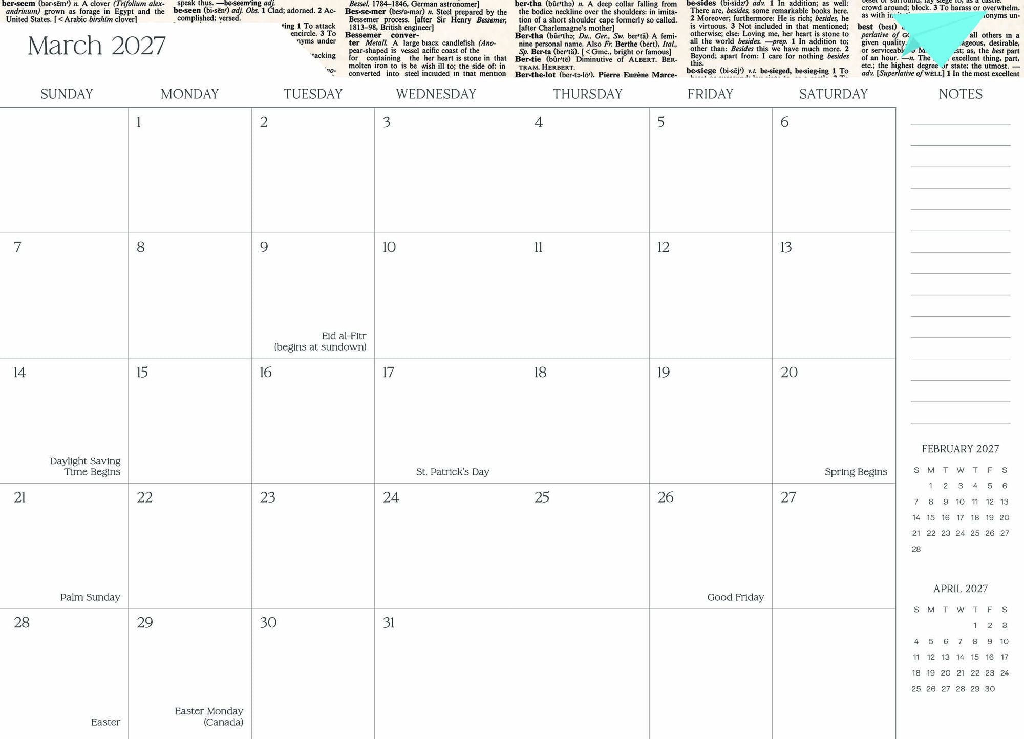 2026-2027 Super Pocket Planner Transformative