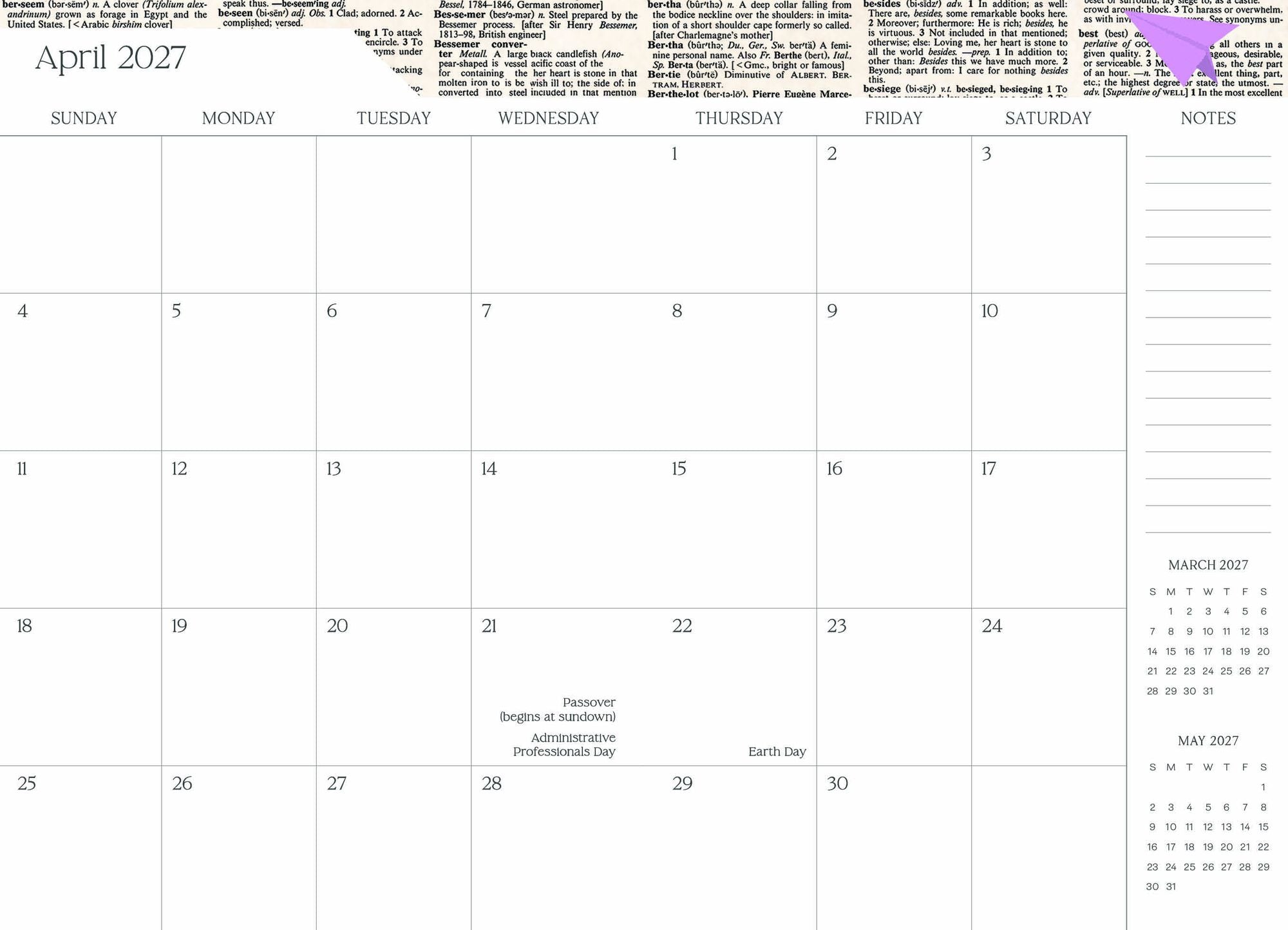 2026-2027 Super Pocket Planner Transformative