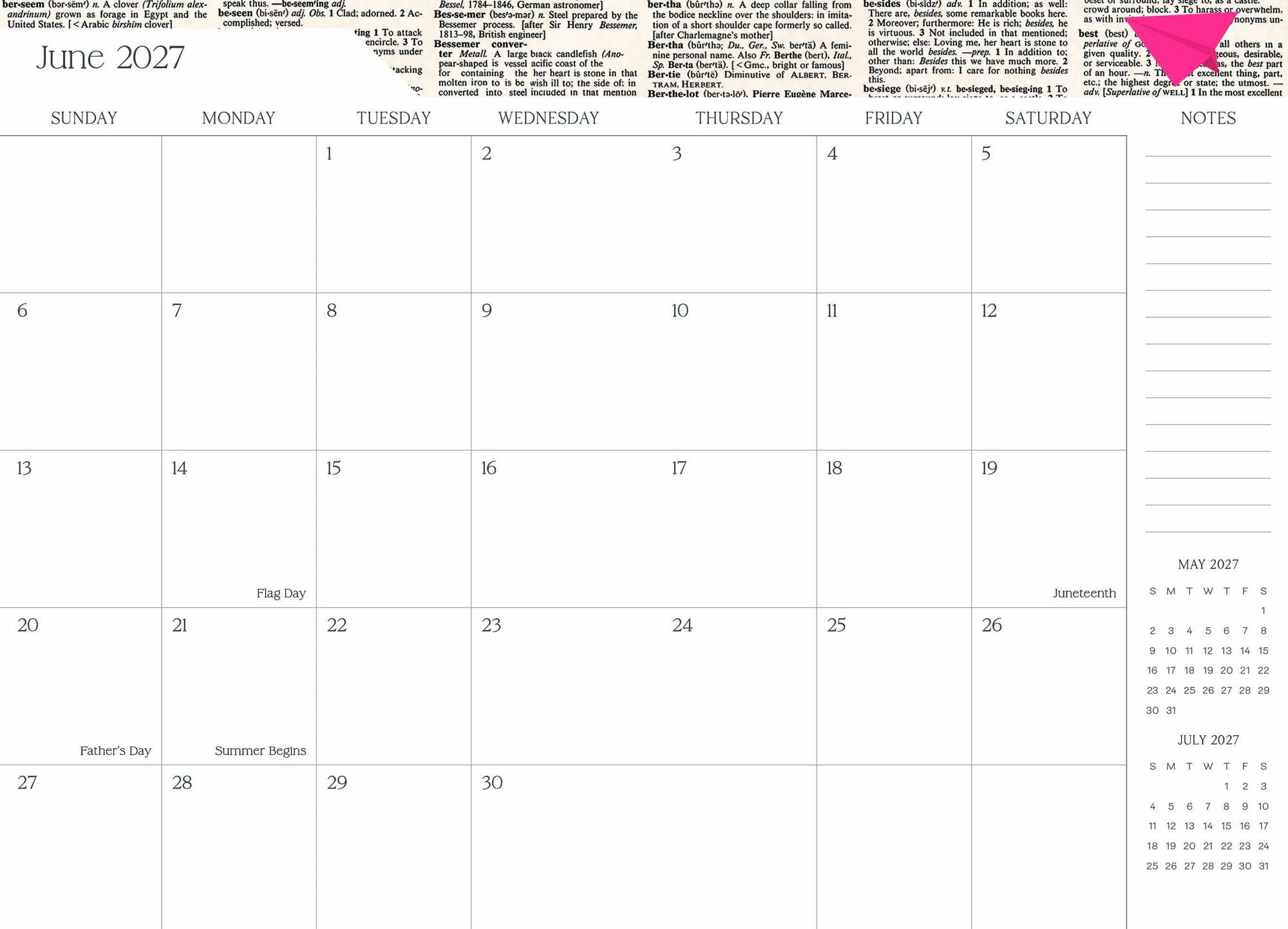 2026-2027 Super Pocket Planner Transformative