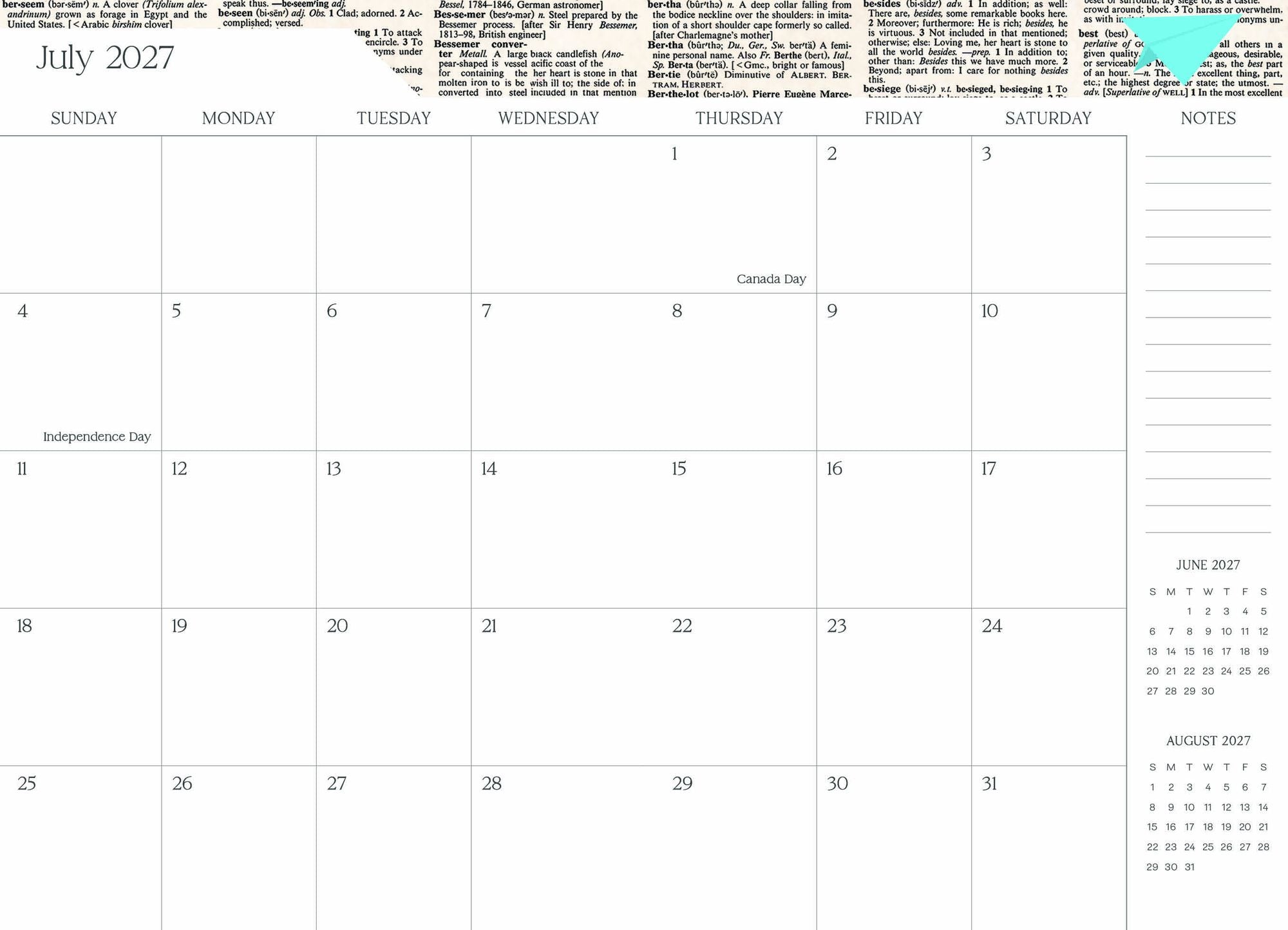2026-2027 Super Pocket Planner Transformative