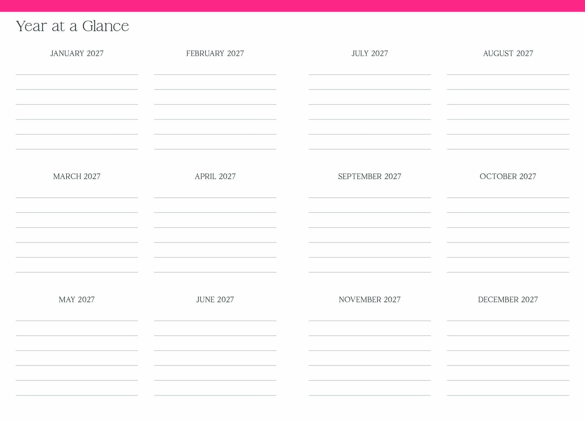 2026-2027 Super Pocket Planner Transformative