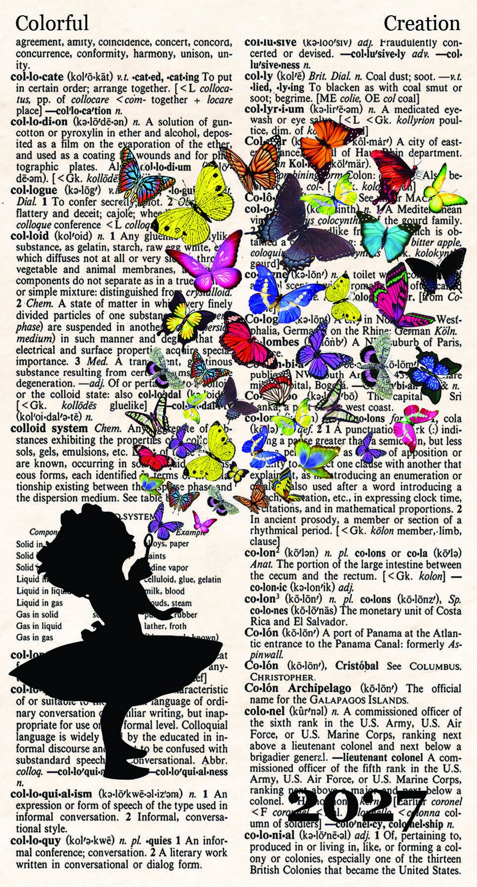 2026-2027 Mini Skinny Planner Butterflies Fly