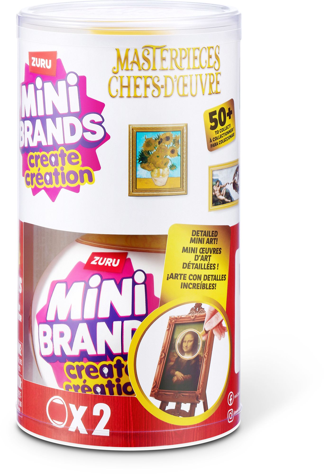 S001-MINI BRANDS-MASTERPIECES-SERIES 1-CAPSULE,2PK IN PVC TUBE,12PCS/CTN