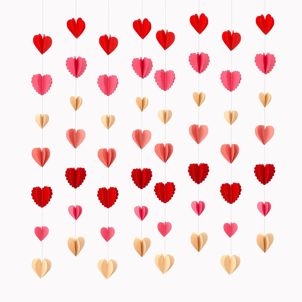Heart Back Drop Set of 8