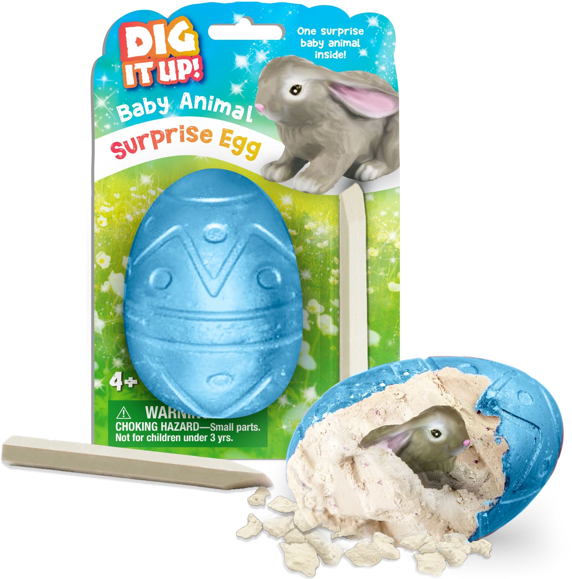 DIU! SPRING ANIMALS EGG - BLUE B&N