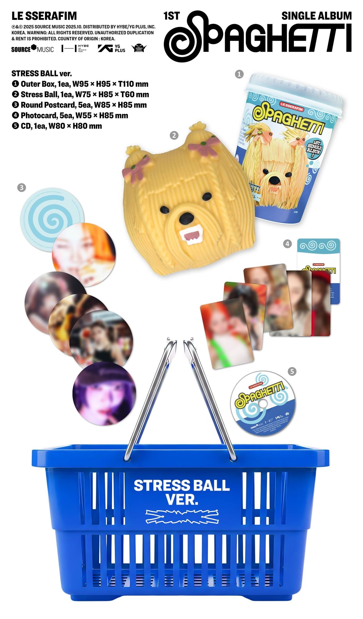1St Single Album 'Spaghetti' (Stress Ball Ver.) (Maxi Single)