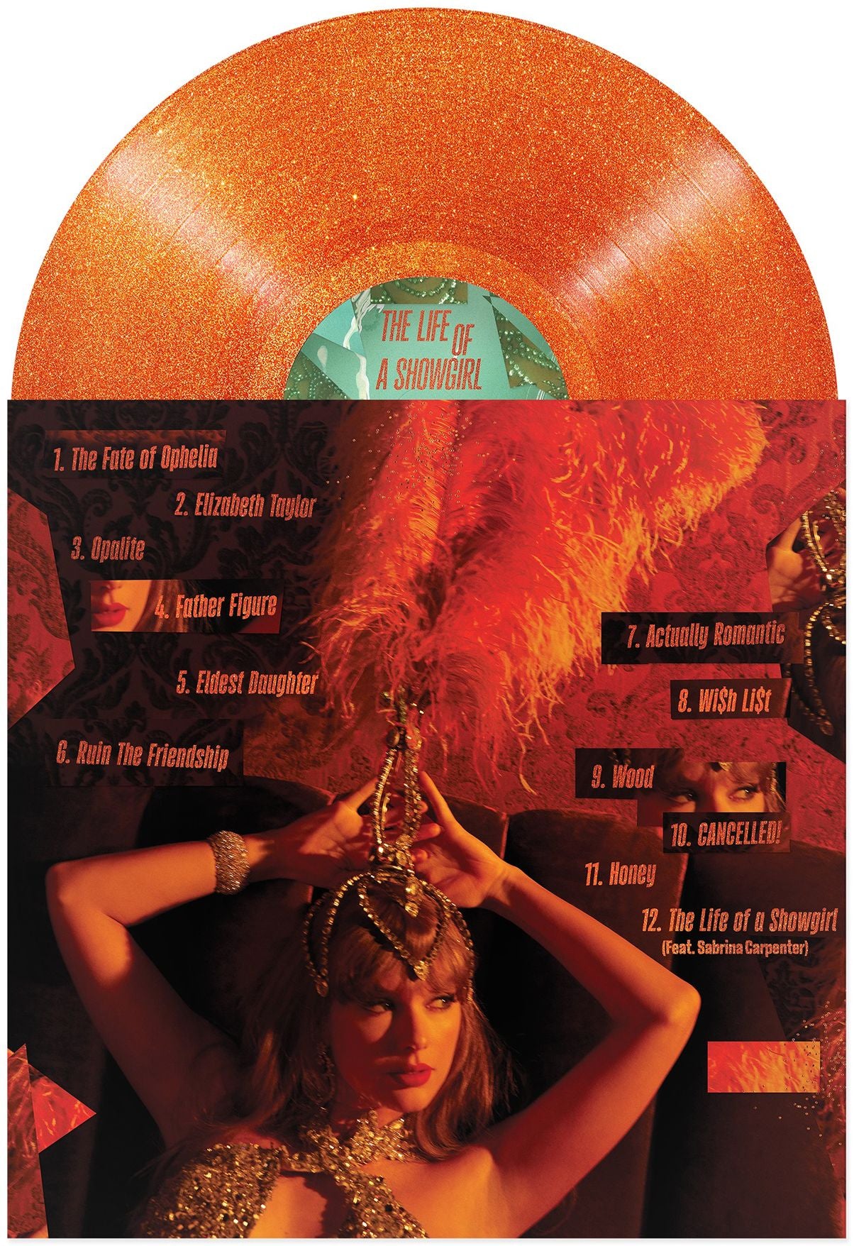 The Life of a Showgirl [Sweat and Vanilla Perfume Portofino Orange Glitter Vinyl]