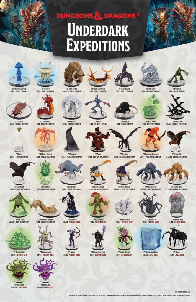 D&D IotR Underdark Expeditions Boosters by WizKids