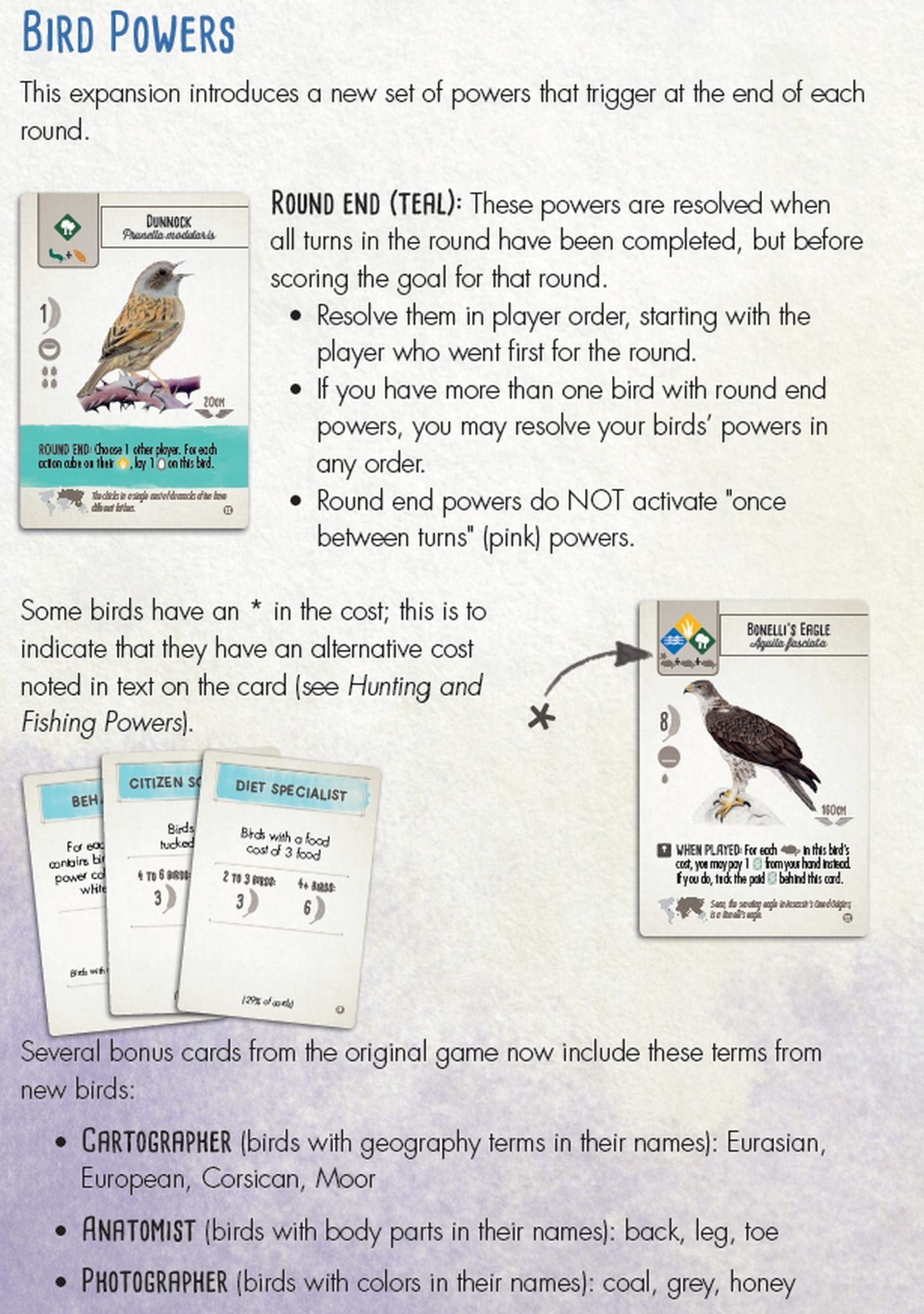 Wingspan: European Expansion by Elizabeth Hargrave