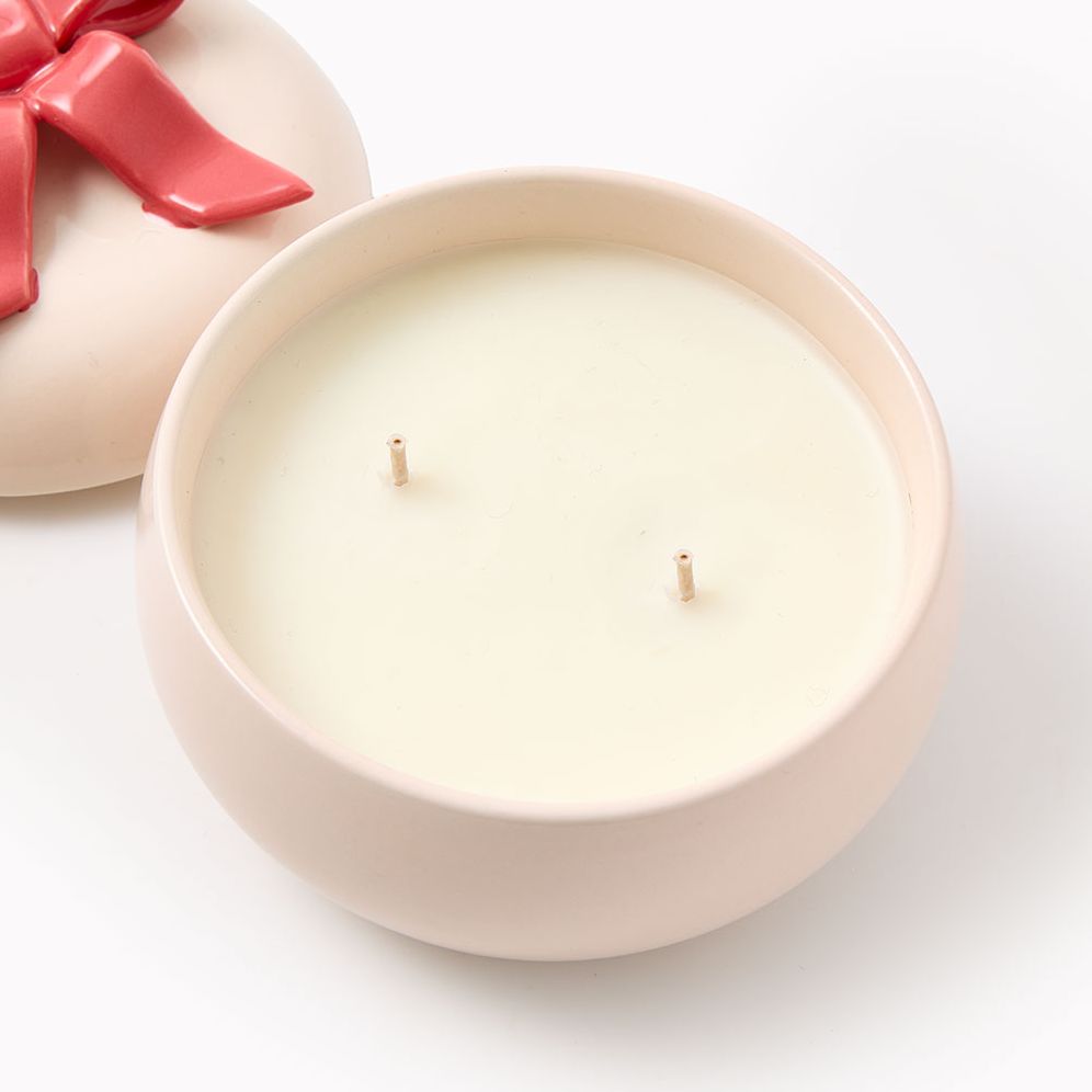 Ceramic Bow Candle