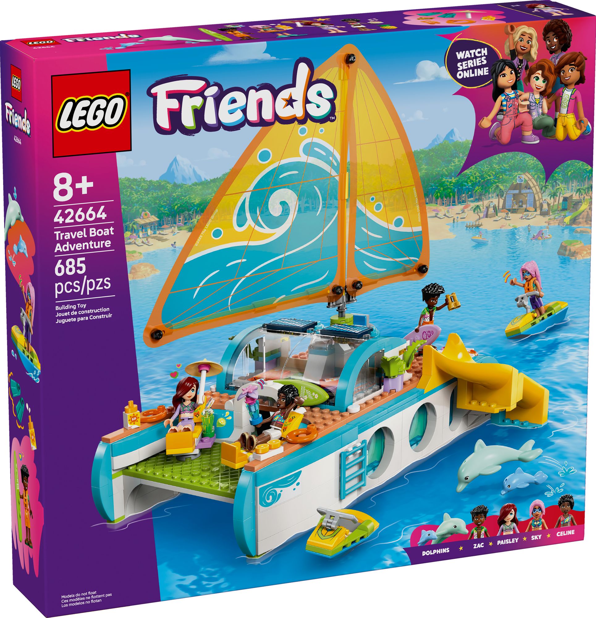 LEGO Friends Travel Boat Adventure 42664