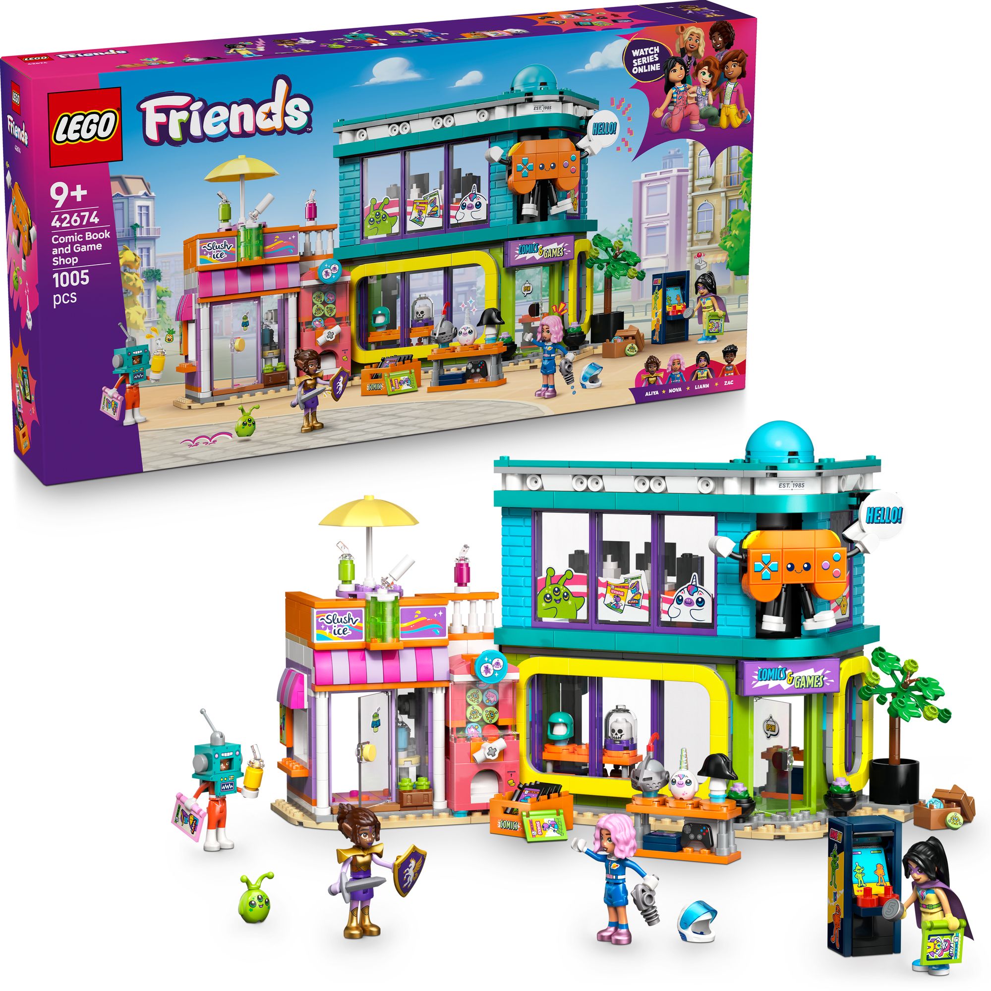 LEGO Friends Comic Book and Game Store 42674