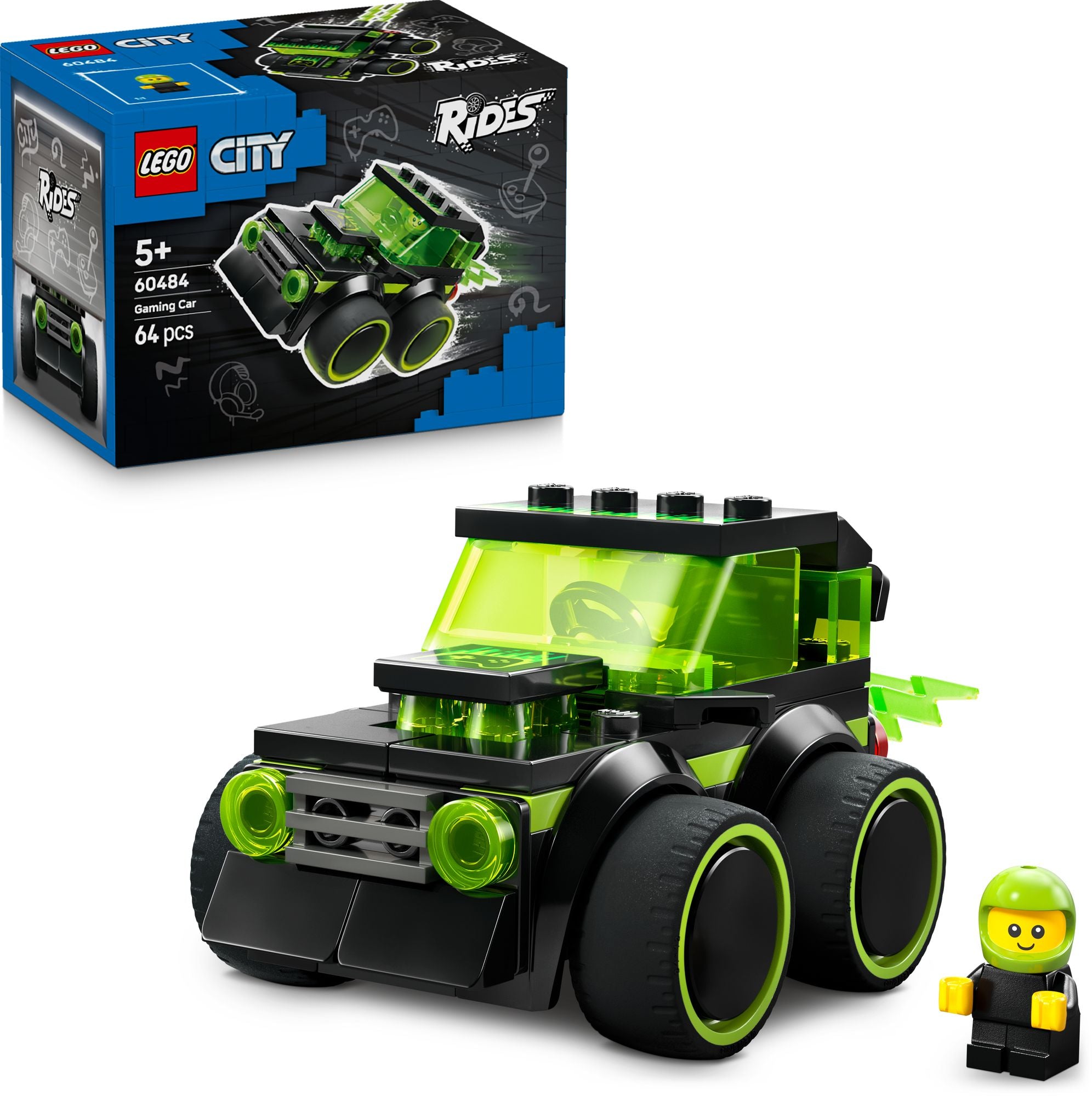 LEGO City Brick Rides Gaming Race Car 60484